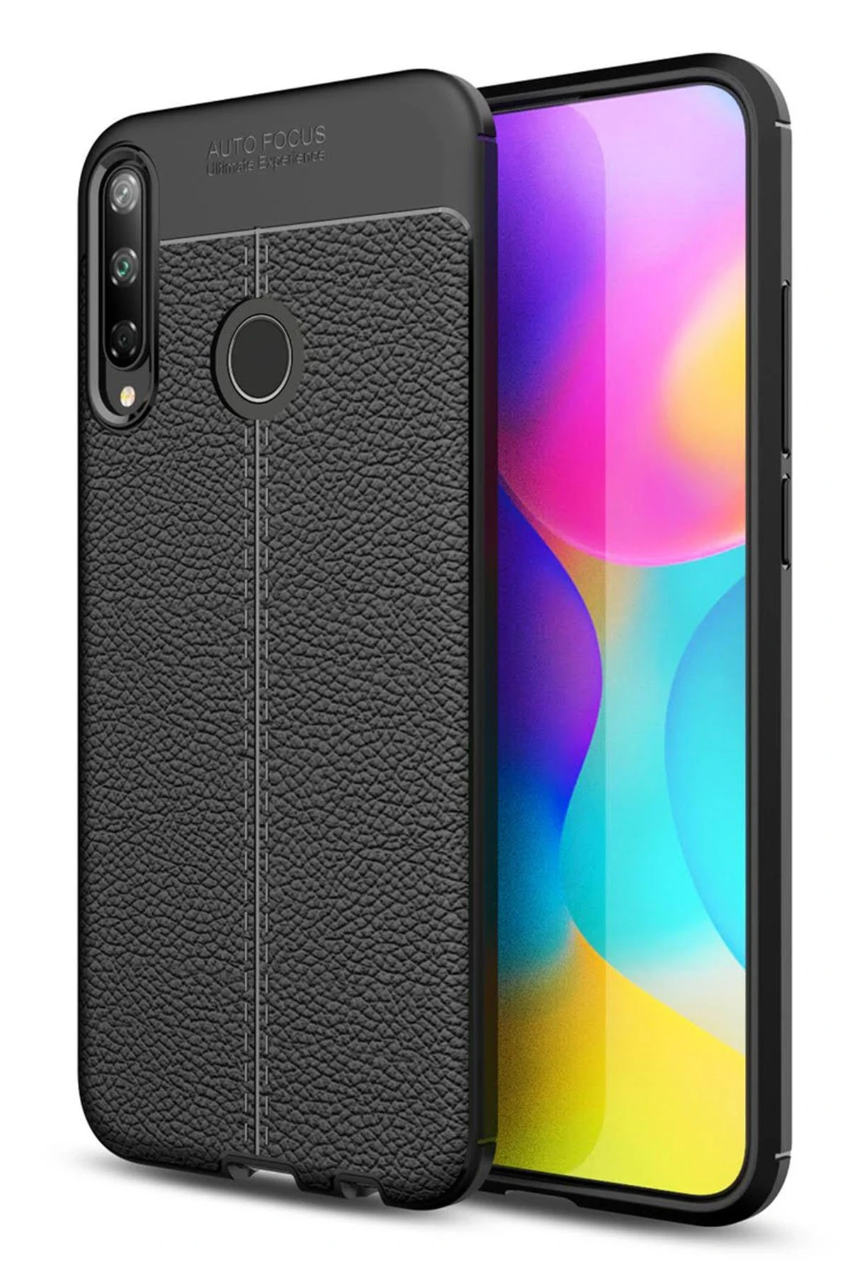Newface Huawei P40 Lite E Kılıf Auto Focus Kapak - Siyah