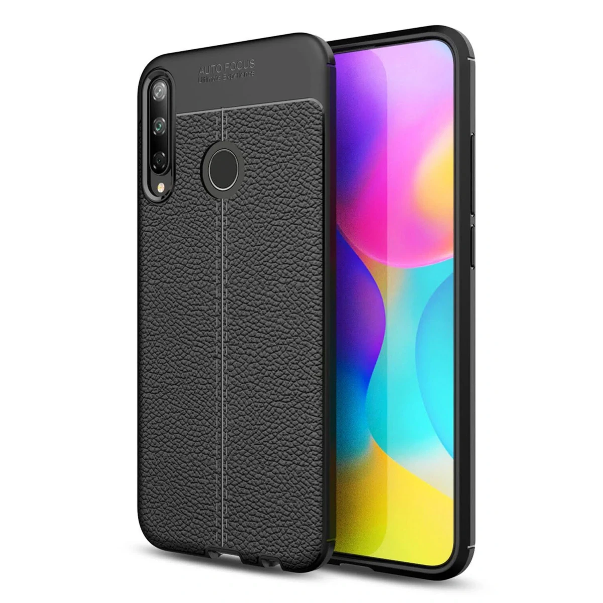 Newface Huawei P40 Lite E Kılıf Auto Focus Kapak - Siyah — görsel 3