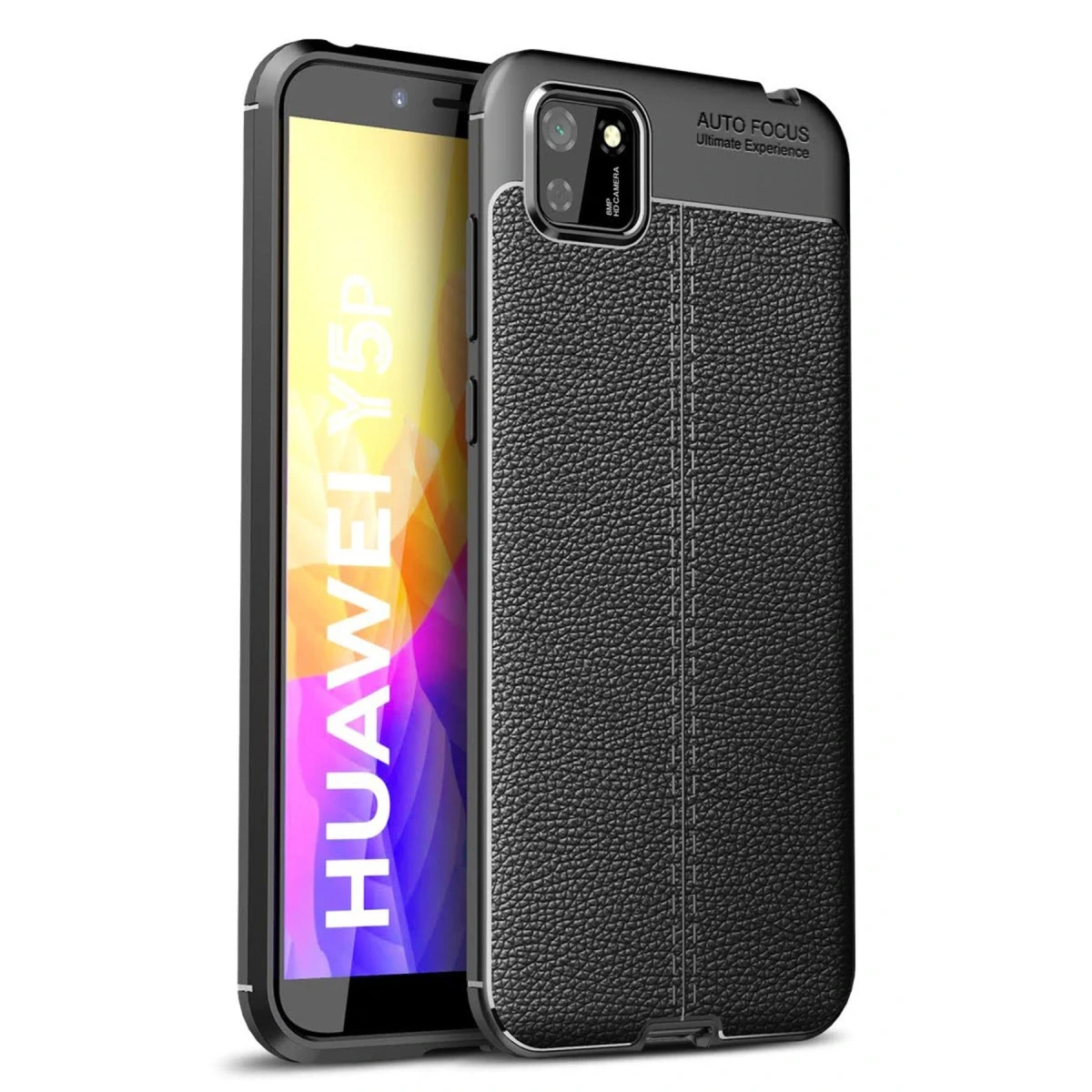 Newface Huawei Y5P Kılıf Auto Focus Kapak - Siyah — görsel 5