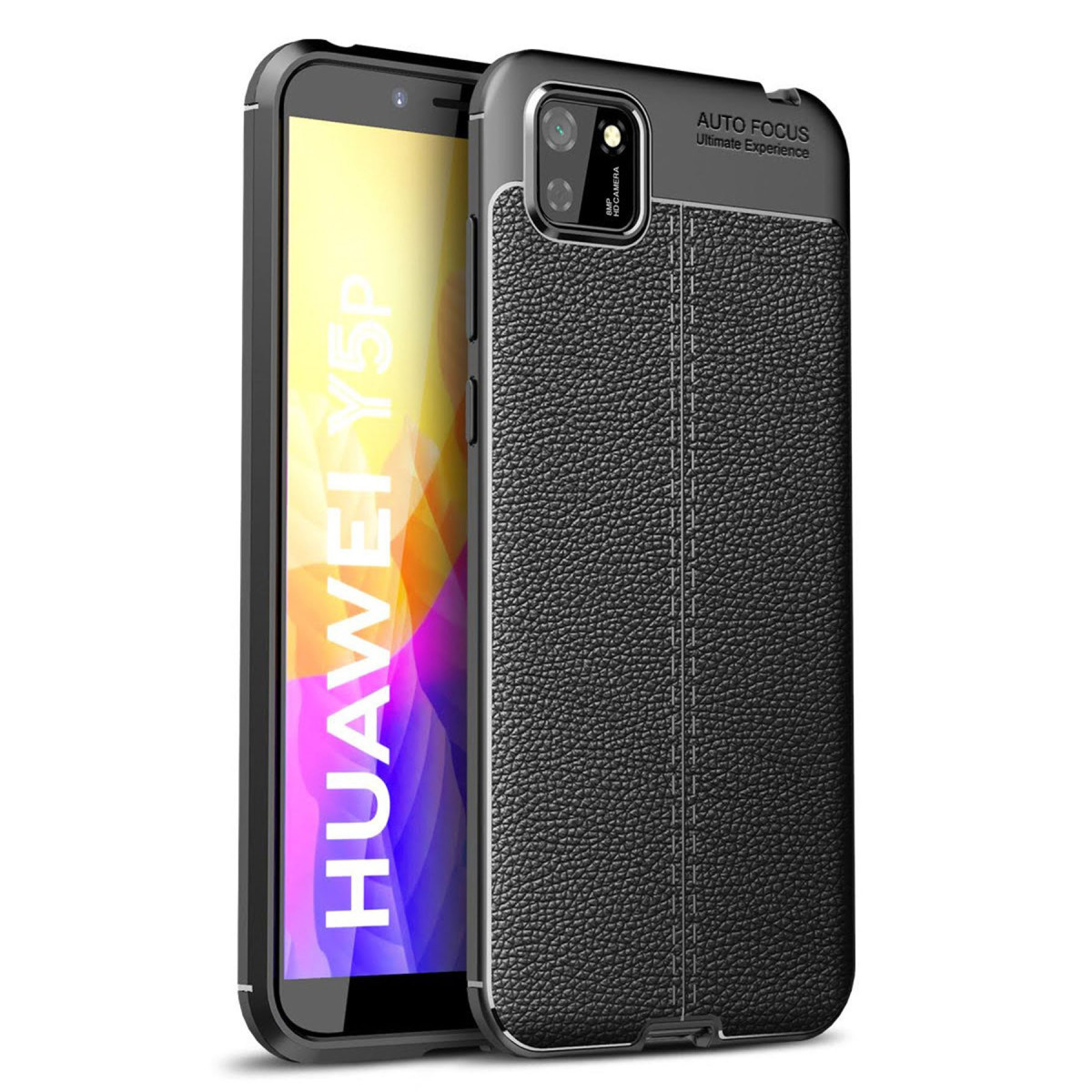 Newface Huawei Y5P Kılıf Auto Focus Kapak - Siyah — görsel 9