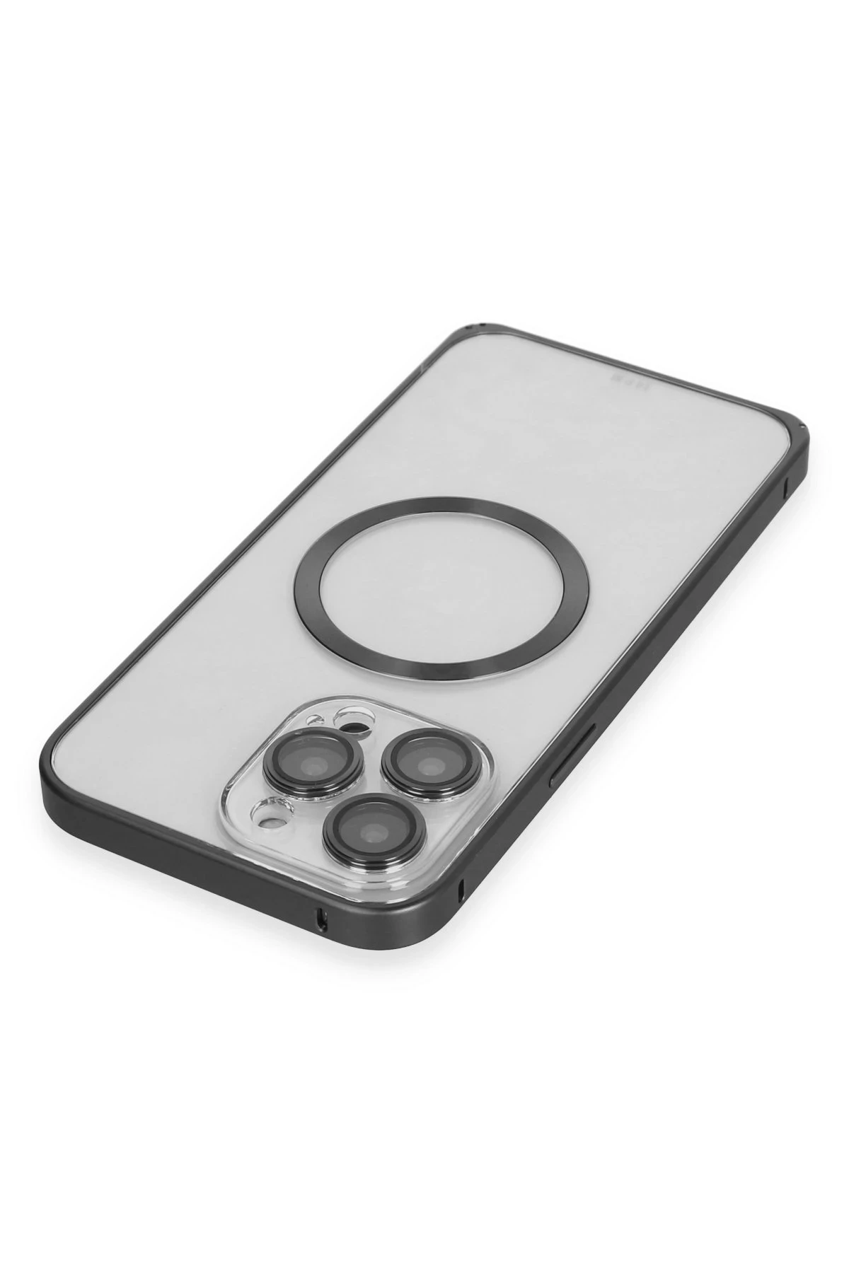 Joko Apple iPhone 14 Pro Max Kılıf Metal Bumper Magneticsafe Kapak - Siyah — görsel 4