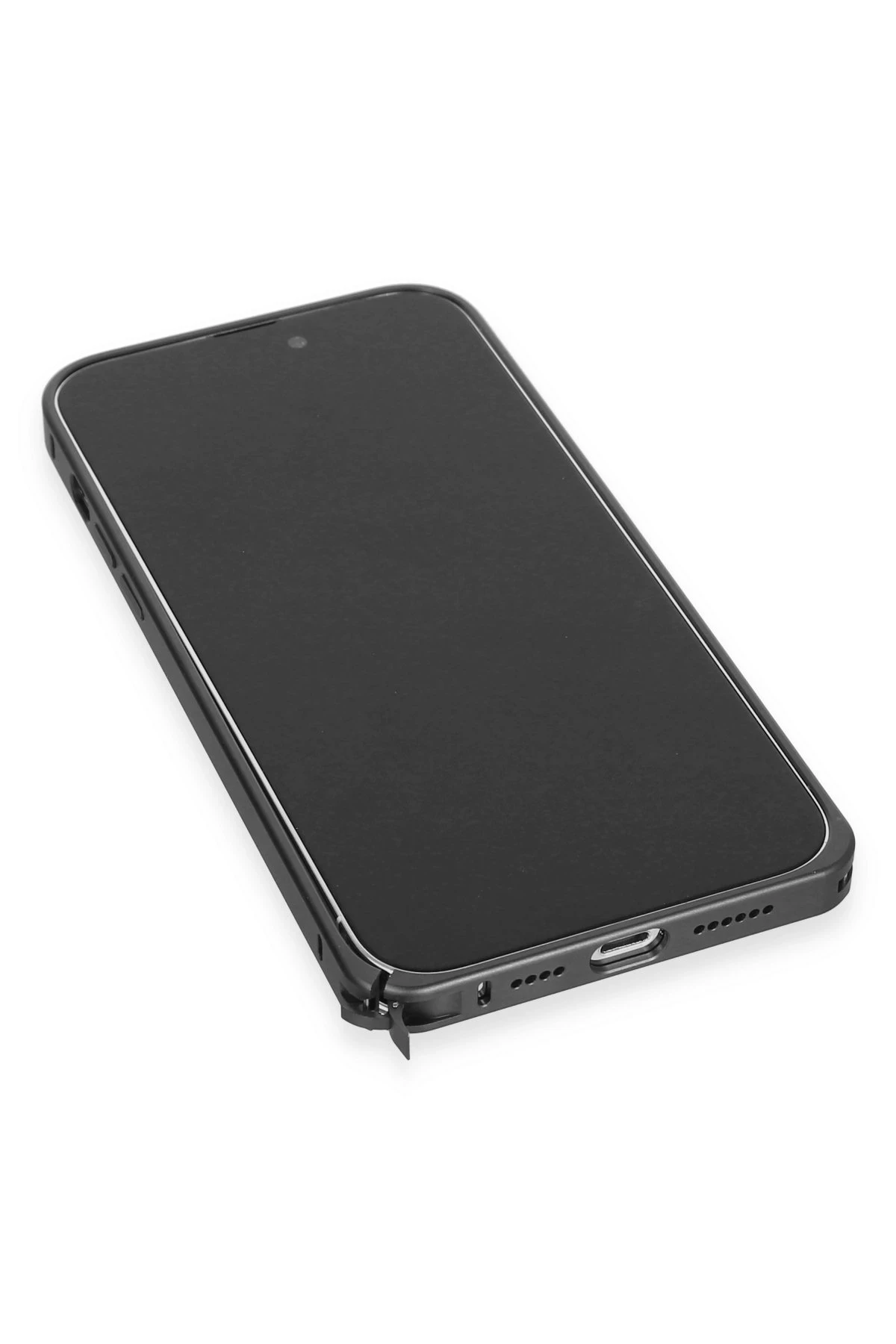 Joko Apple iPhone 14 Pro Max Kılıf Metal Bumper Magneticsafe Kapak - Siyah — görsel 6