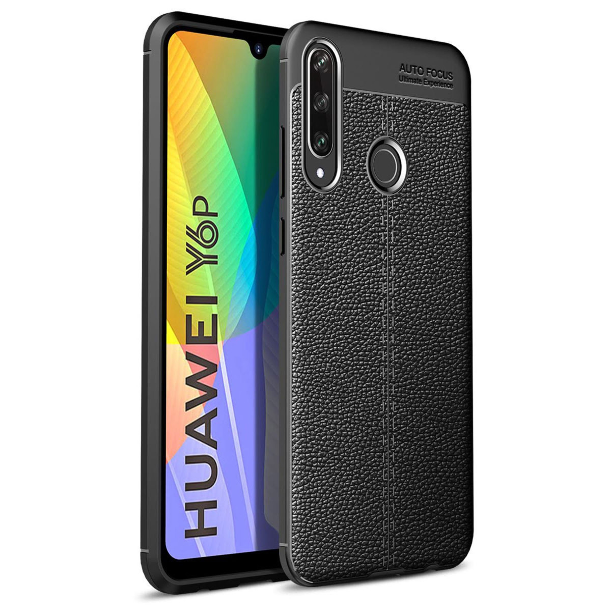 Newface Huawei Y6P Kılıf Auto Focus Kapak - Siyah — görsel 11