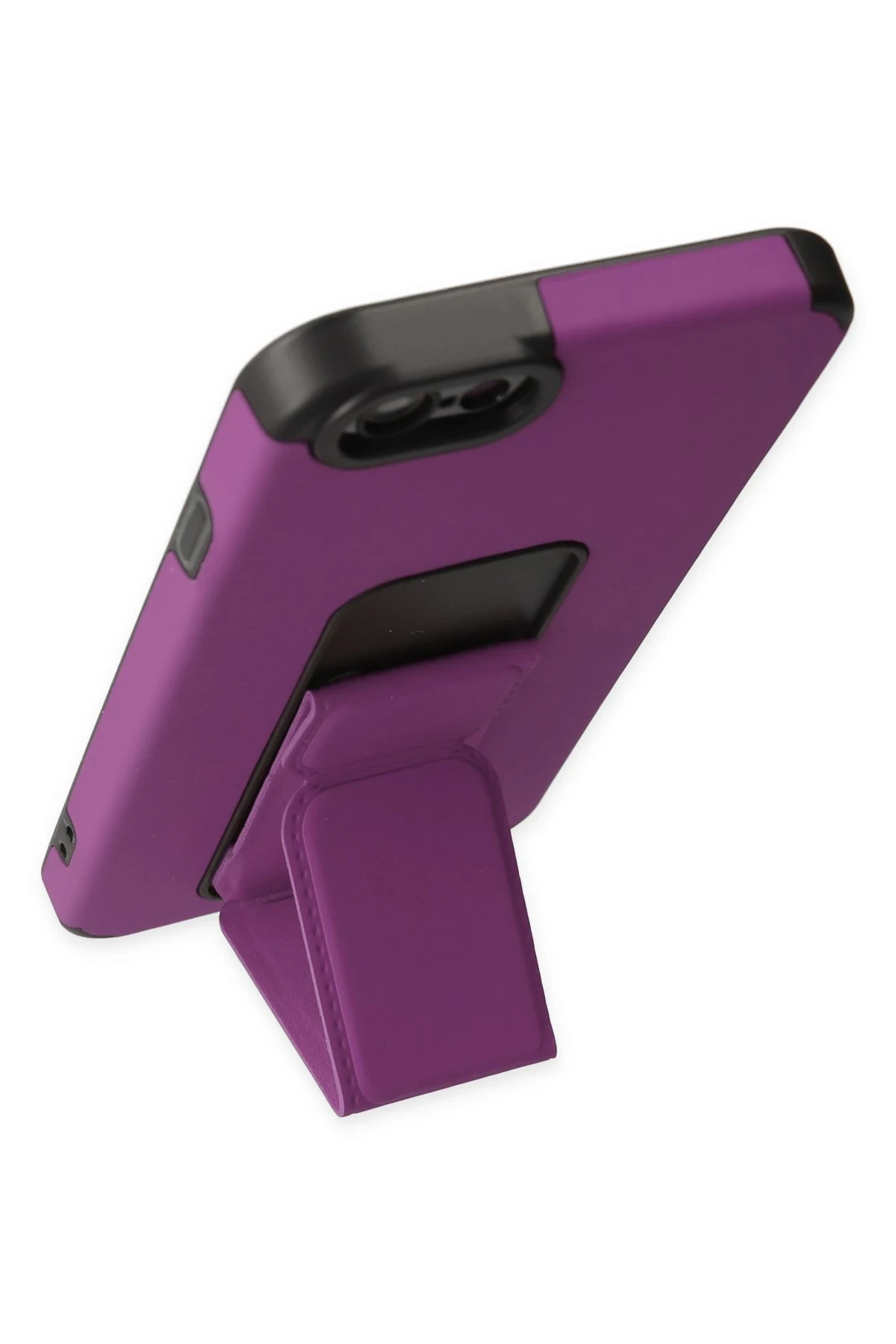 Newface Apple iPhone 6 Kılıf Mega Standlı Silikon - Mor — görsel 3