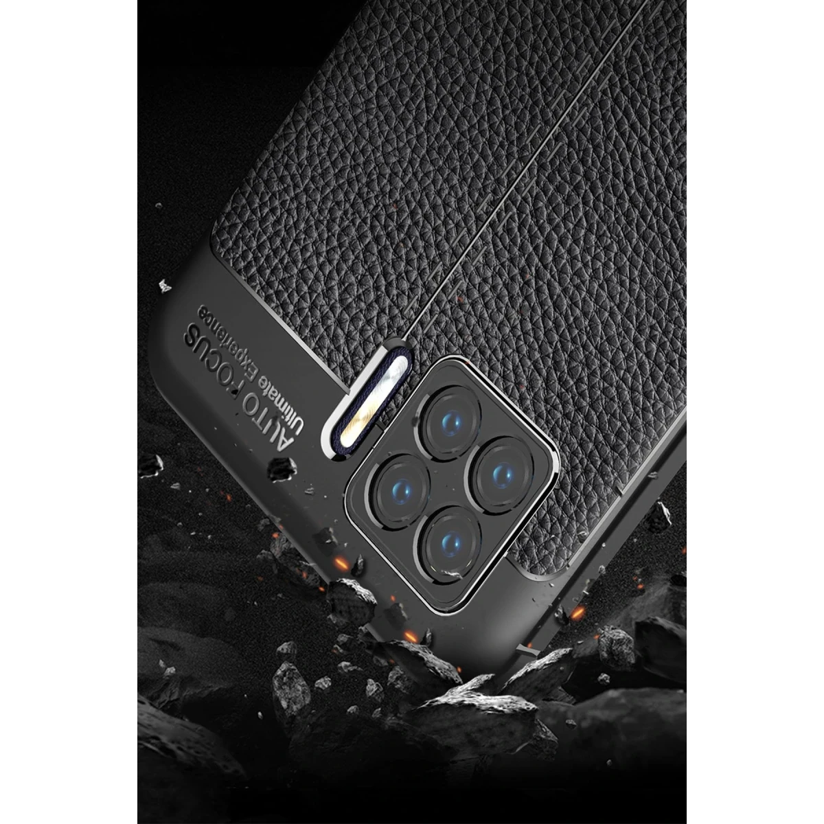 Newface Oppo A73 Kılıf Auto Focus Kapak - Siyah — görsel 8