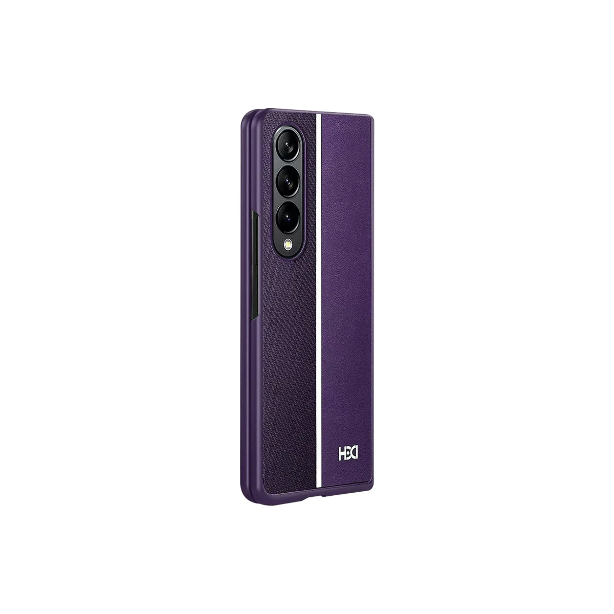 HDD Samsung Galaxy Z Fold 4 Kılıf HBC-155 Lizbon Kapak - Derin Mor