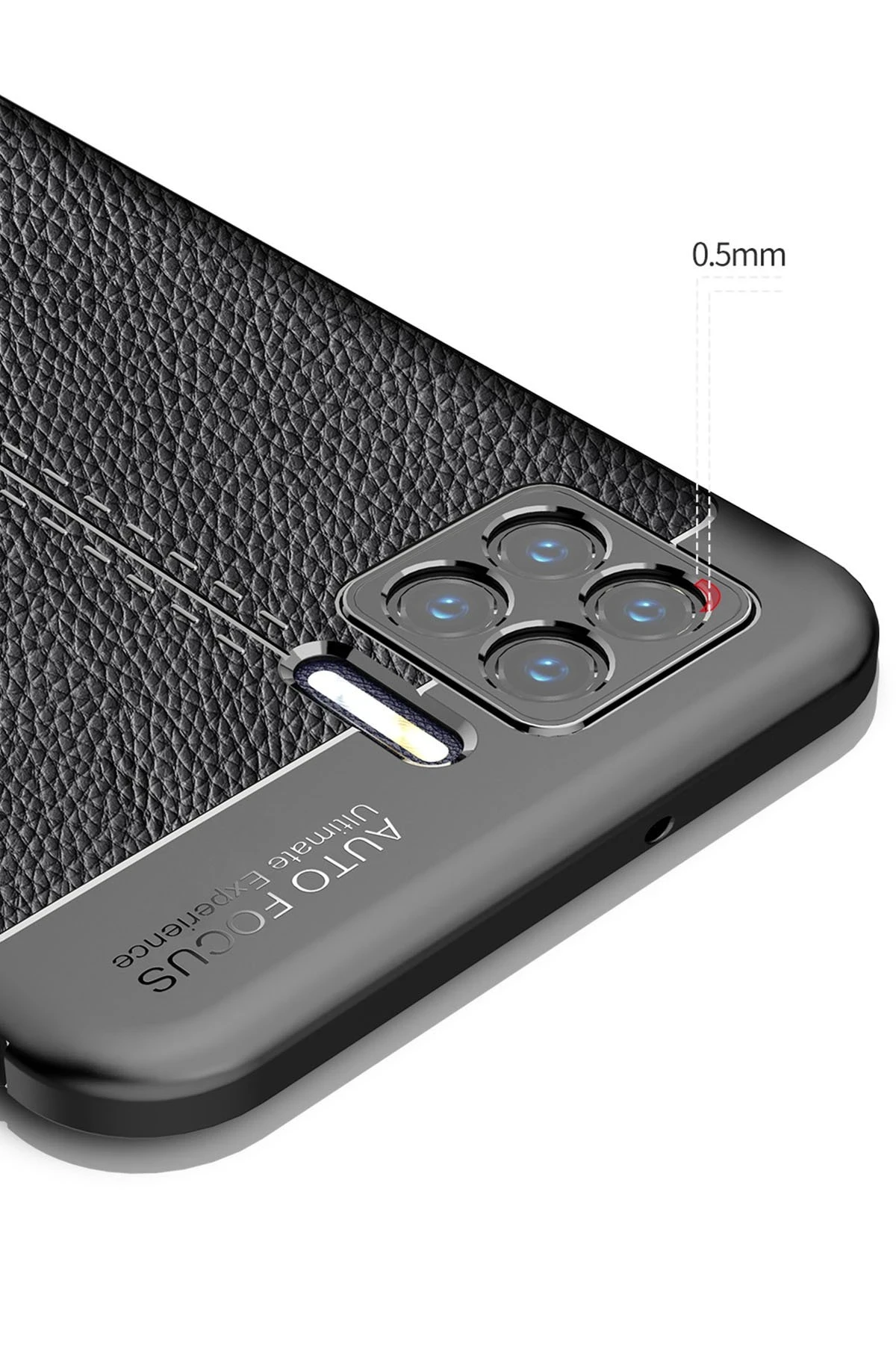 Newface Oppo A73 Kılıf Auto Focus Kapak - Siyah