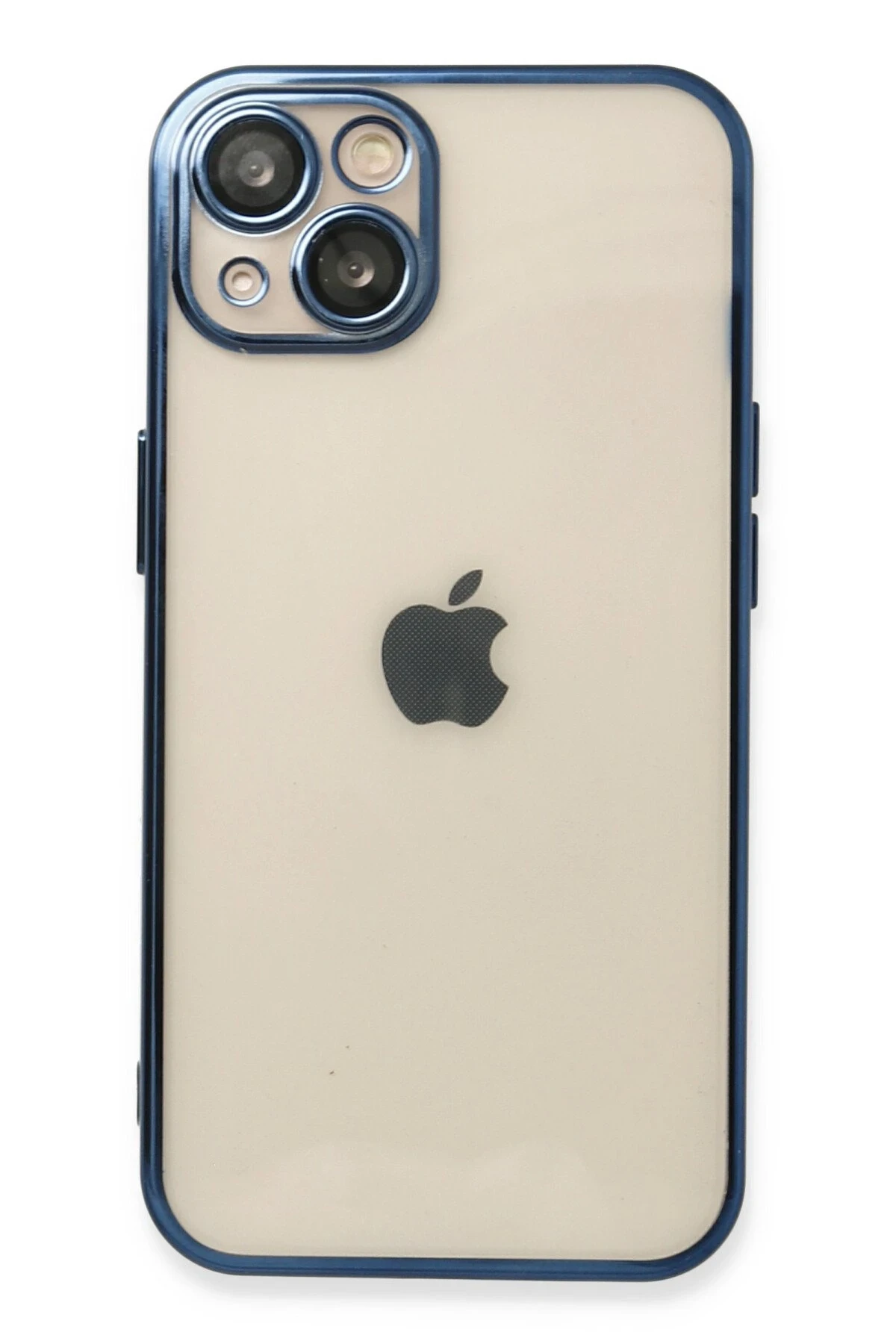 Newface iPhone 13 Kılıf Razer Lensli Silikon - Lacivert