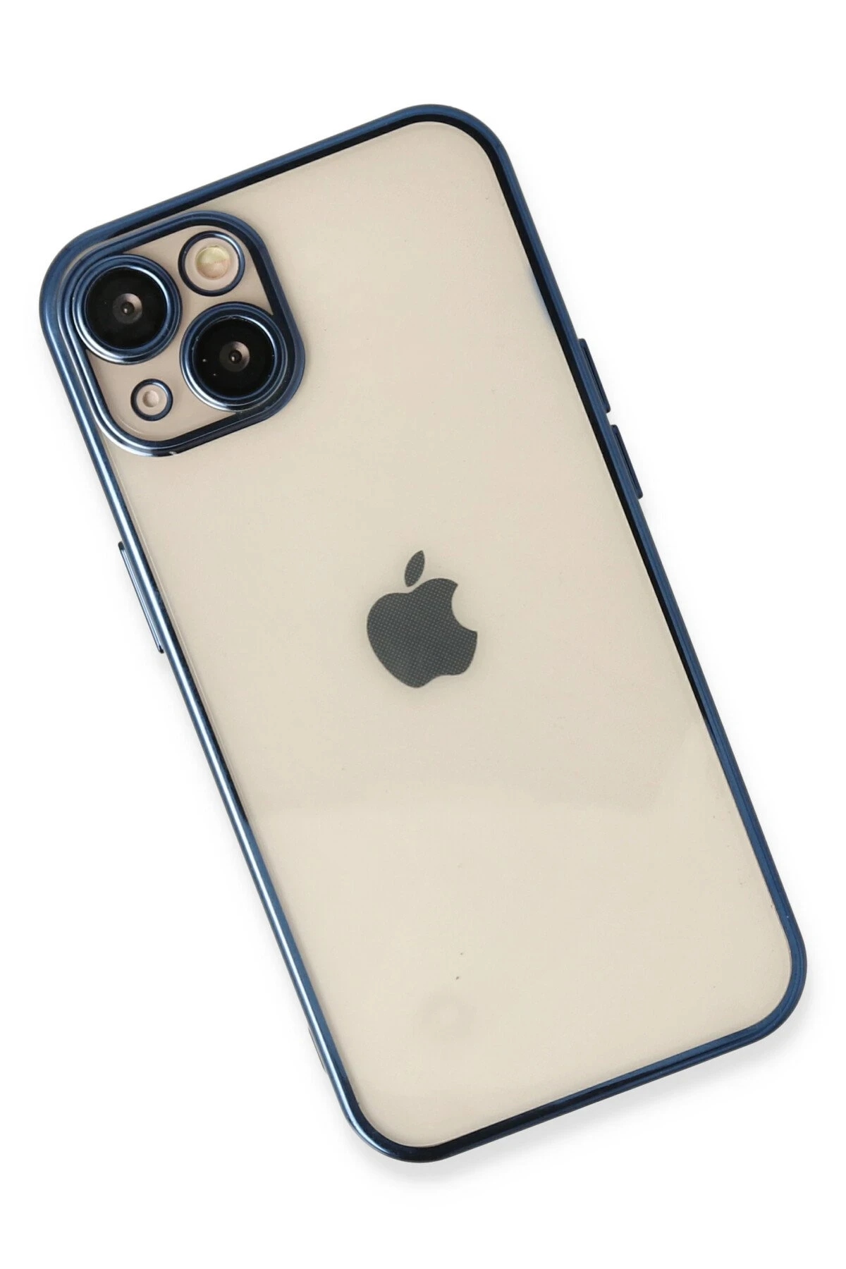 Newface iPhone 13 Kılıf Razer Lensli Silikon - Lacivert