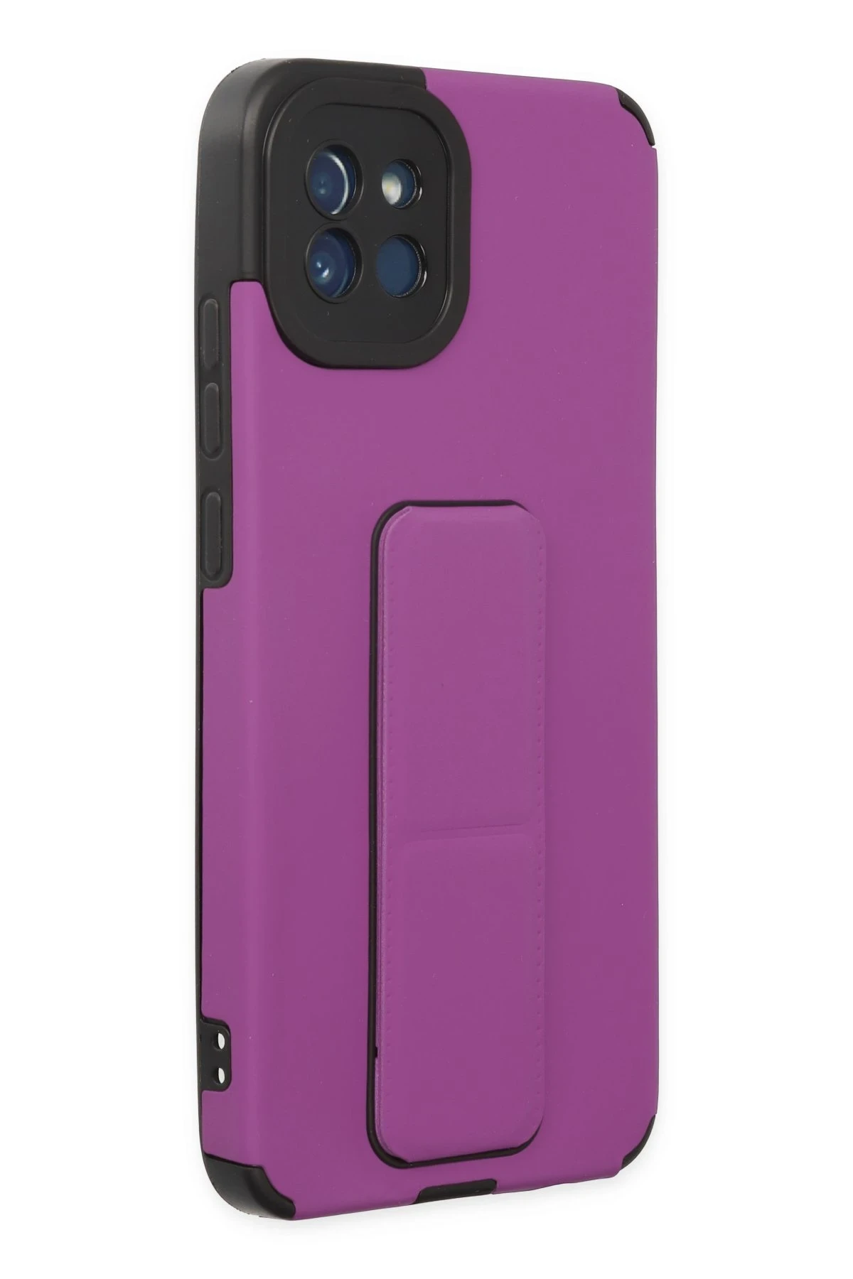 Newface Samsung Galaxy A03 Kılıf Mega Standlı Silikon - Mor — görsel 2