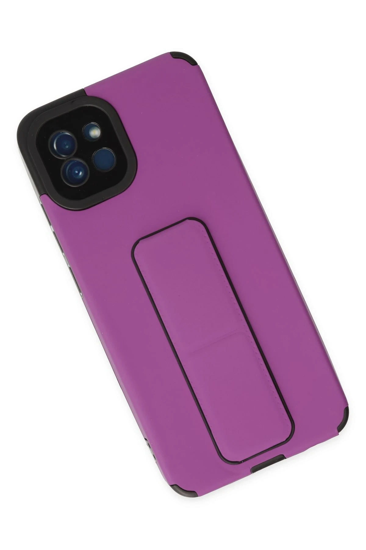 Newface Samsung Galaxy A03 Kılıf Mega Standlı Silikon - Mor — görsel 3