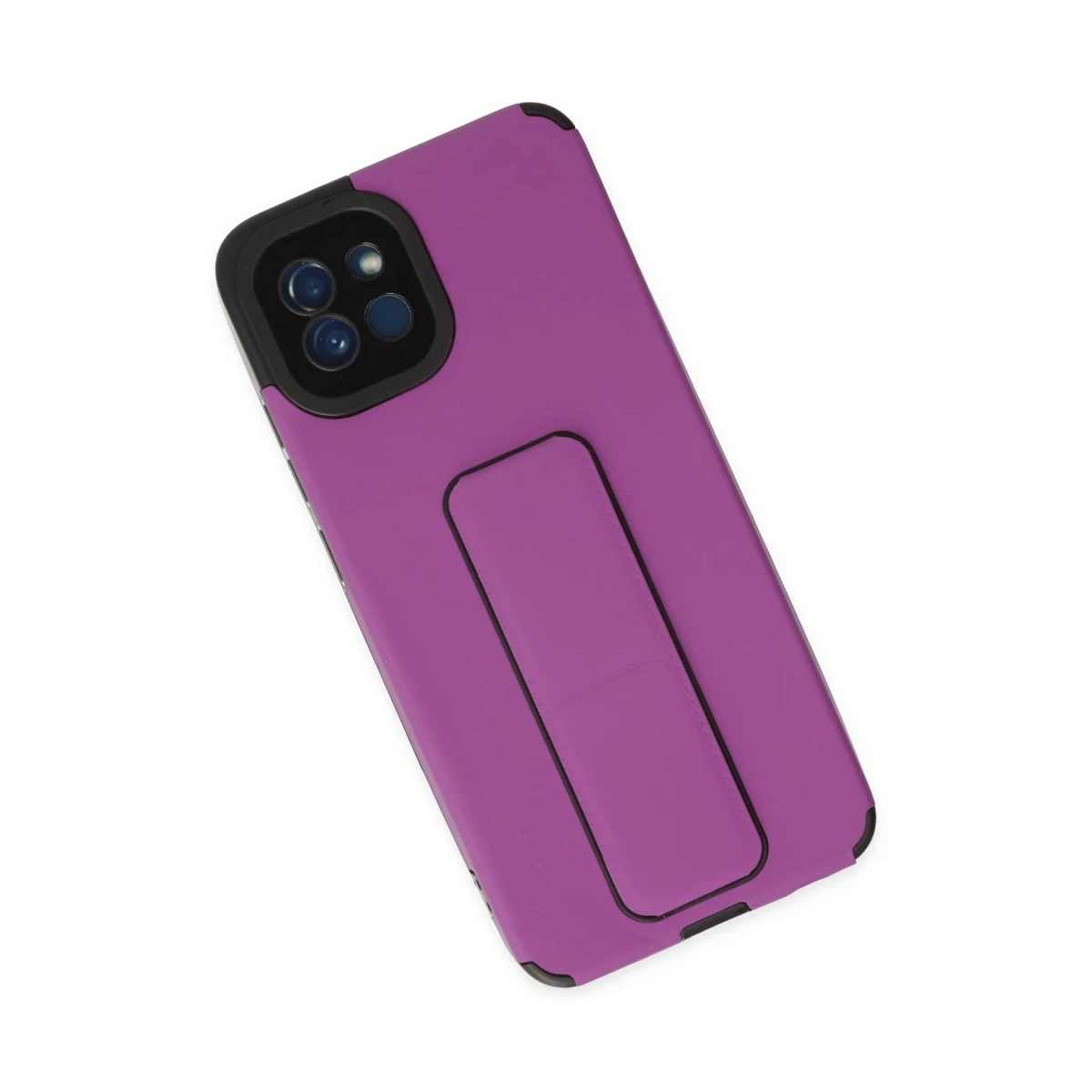 Newface Samsung Galaxy A03 Kılıf Mega Standlı Silikon - Mor — görsel 8