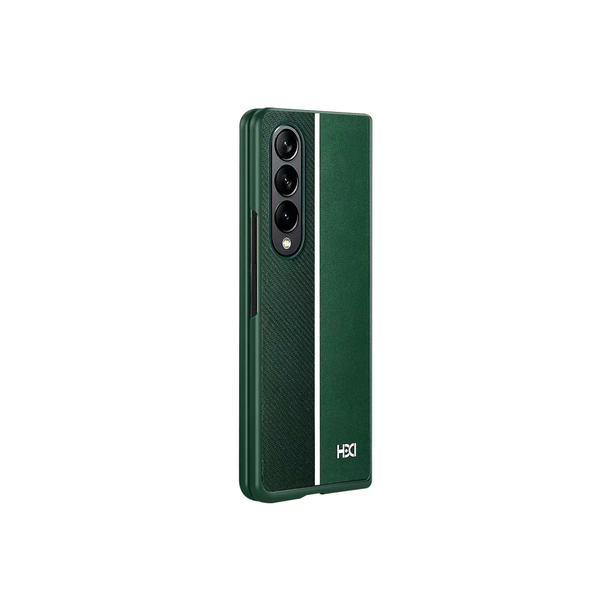 HDD Samsung Galaxy Z Fold 4 Kılıf HBC-155 Lizbon Kapak - Koyu Yeşil