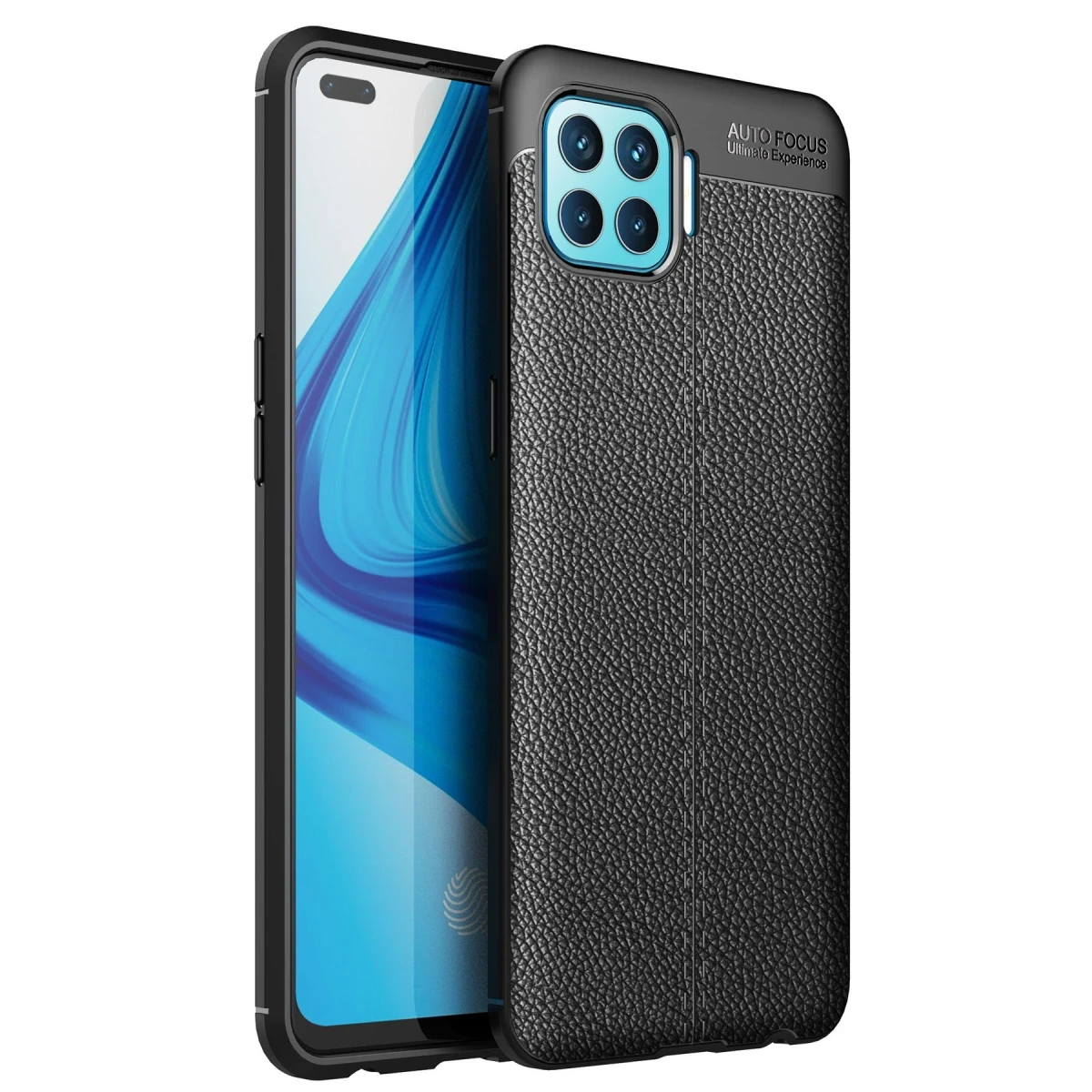 Newface Oppo Reno 4 Lite Kılıf Auto Focus Kapak - Siyah — görsel 6