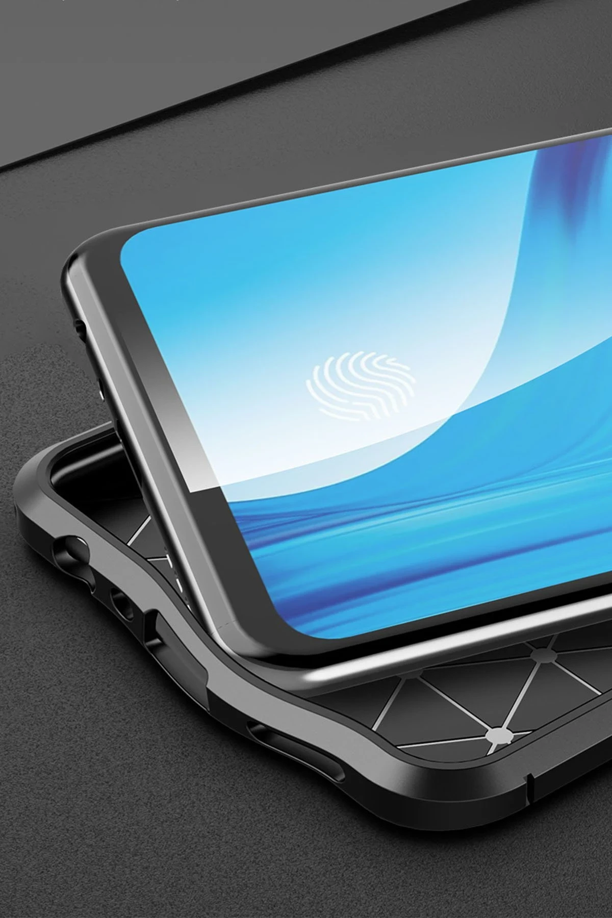 Newface Oppo Reno 4 Lite Kılıf Auto Focus Kapak - Siyah — görsel 3