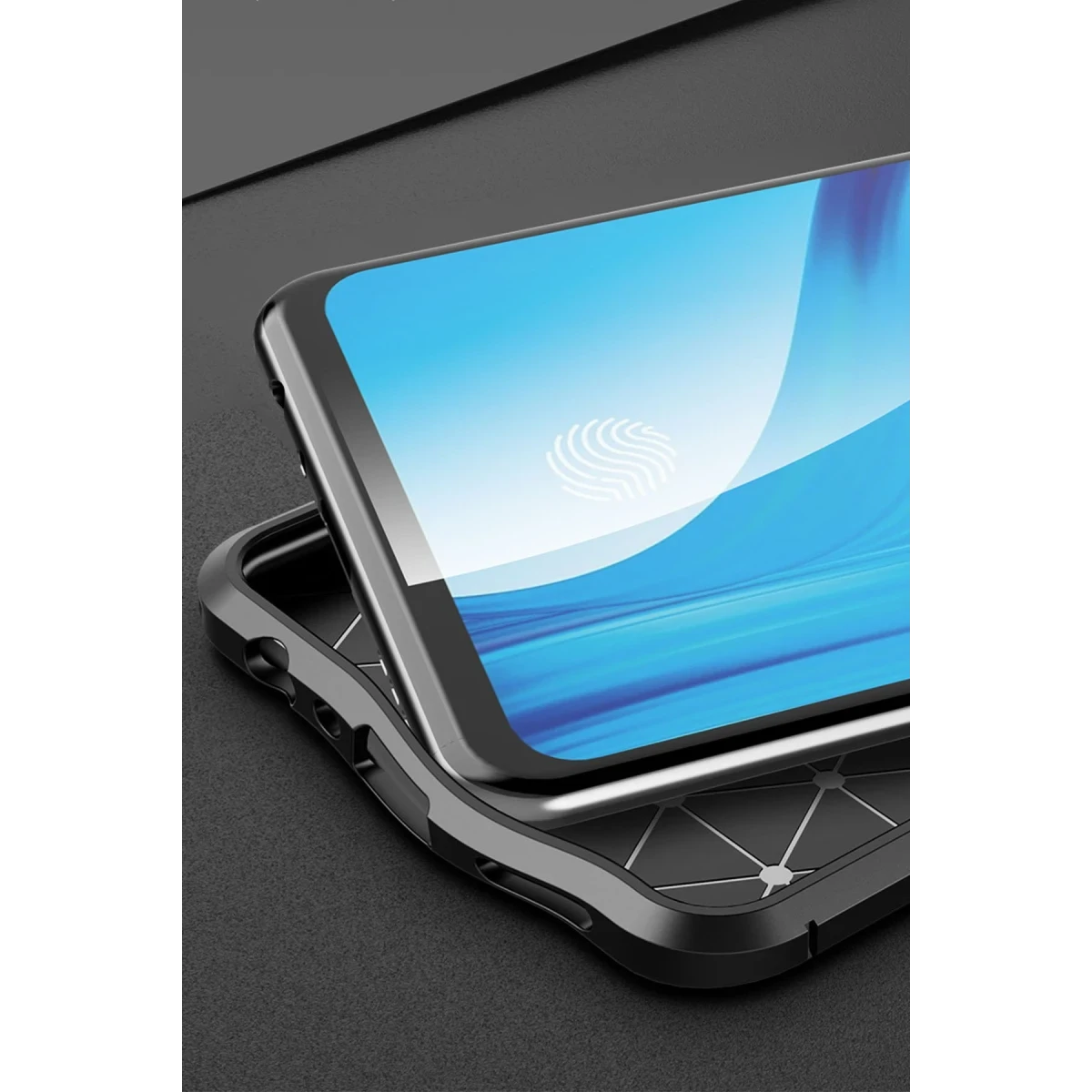 Newface Oppo Reno 4 Lite Kılıf Auto Focus Kapak - Siyah — görsel 8