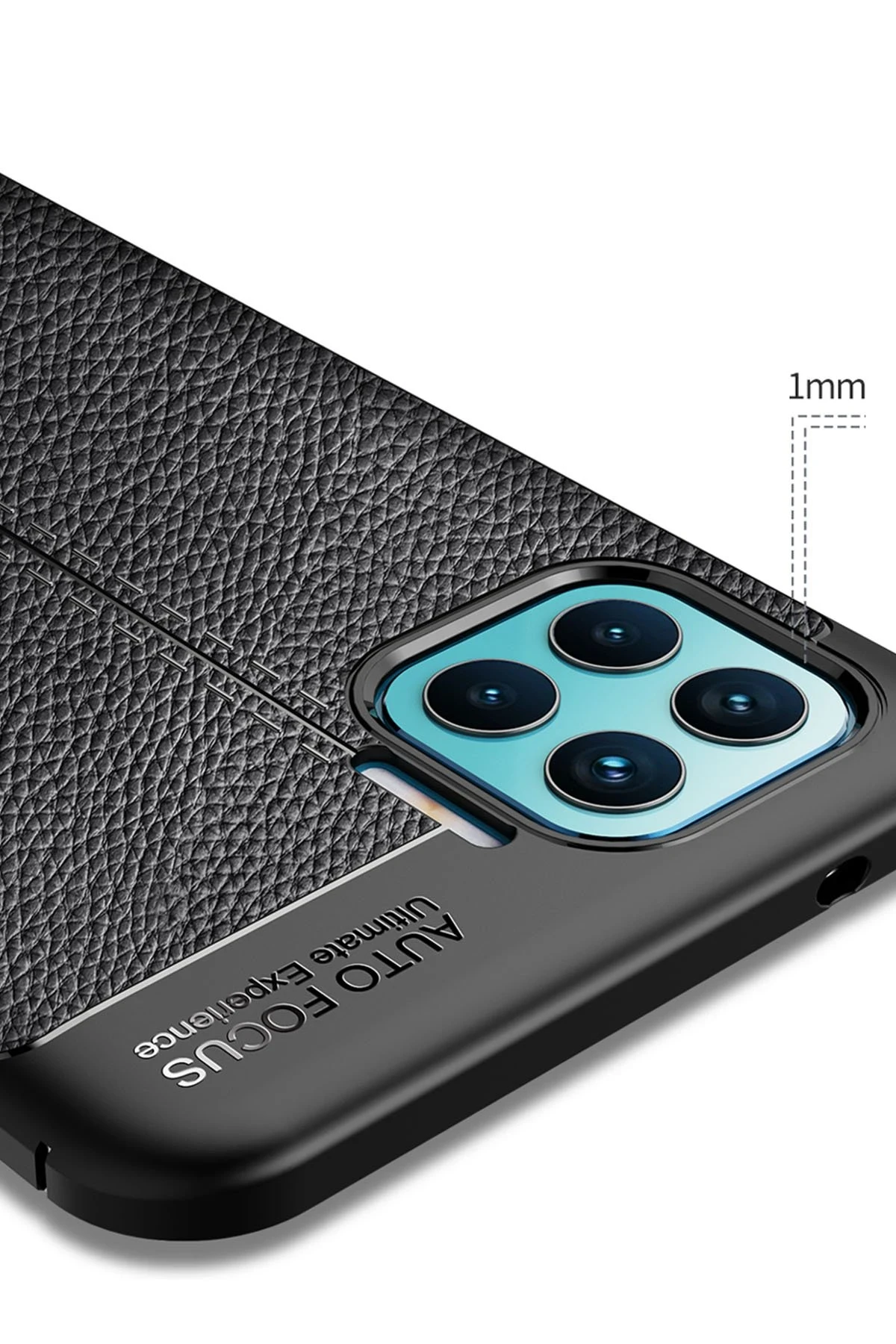 Newface Oppo Reno 4 Lite Kılıf Auto Focus Kapak - Siyah — görsel 5