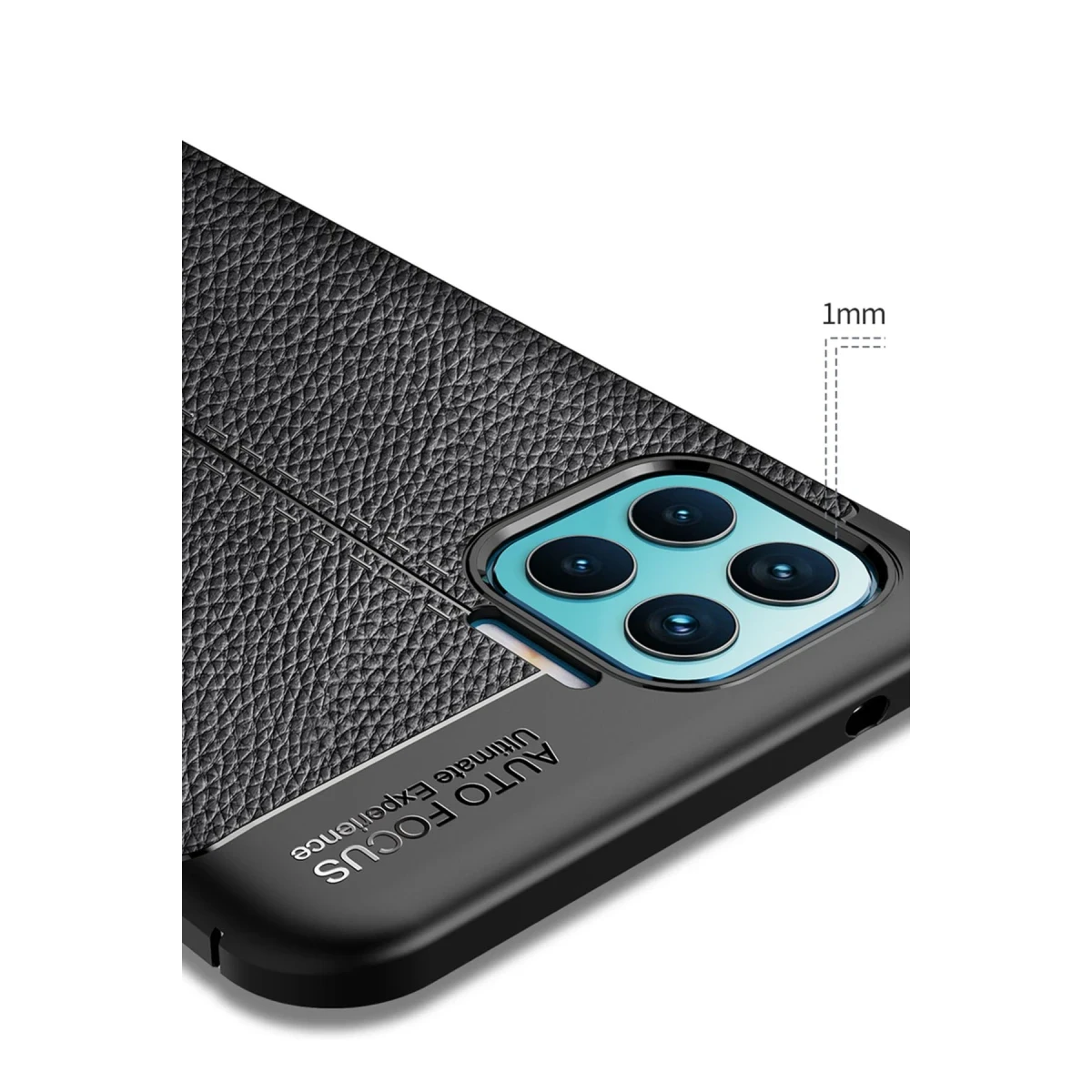 Newface Oppo Reno 4 Lite Kılıf Auto Focus Kapak - Siyah — görsel 10