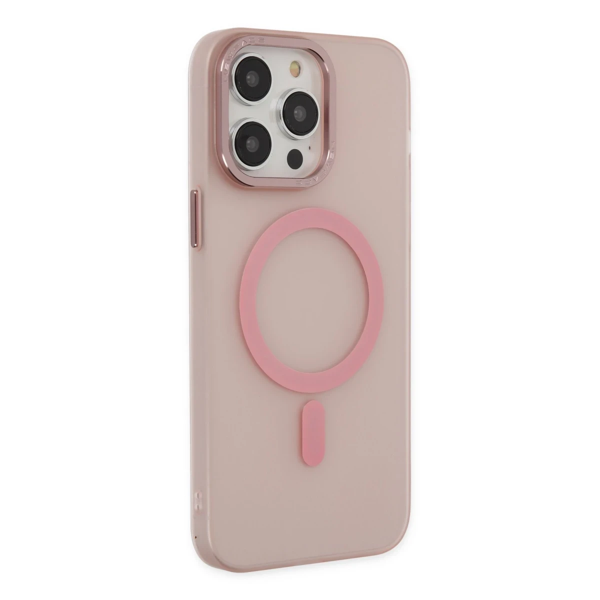 Newface Apple iPhone 13 Pro Kılıf Lodos Magneticsafe Mat Kapak - Pembe — görsel 7