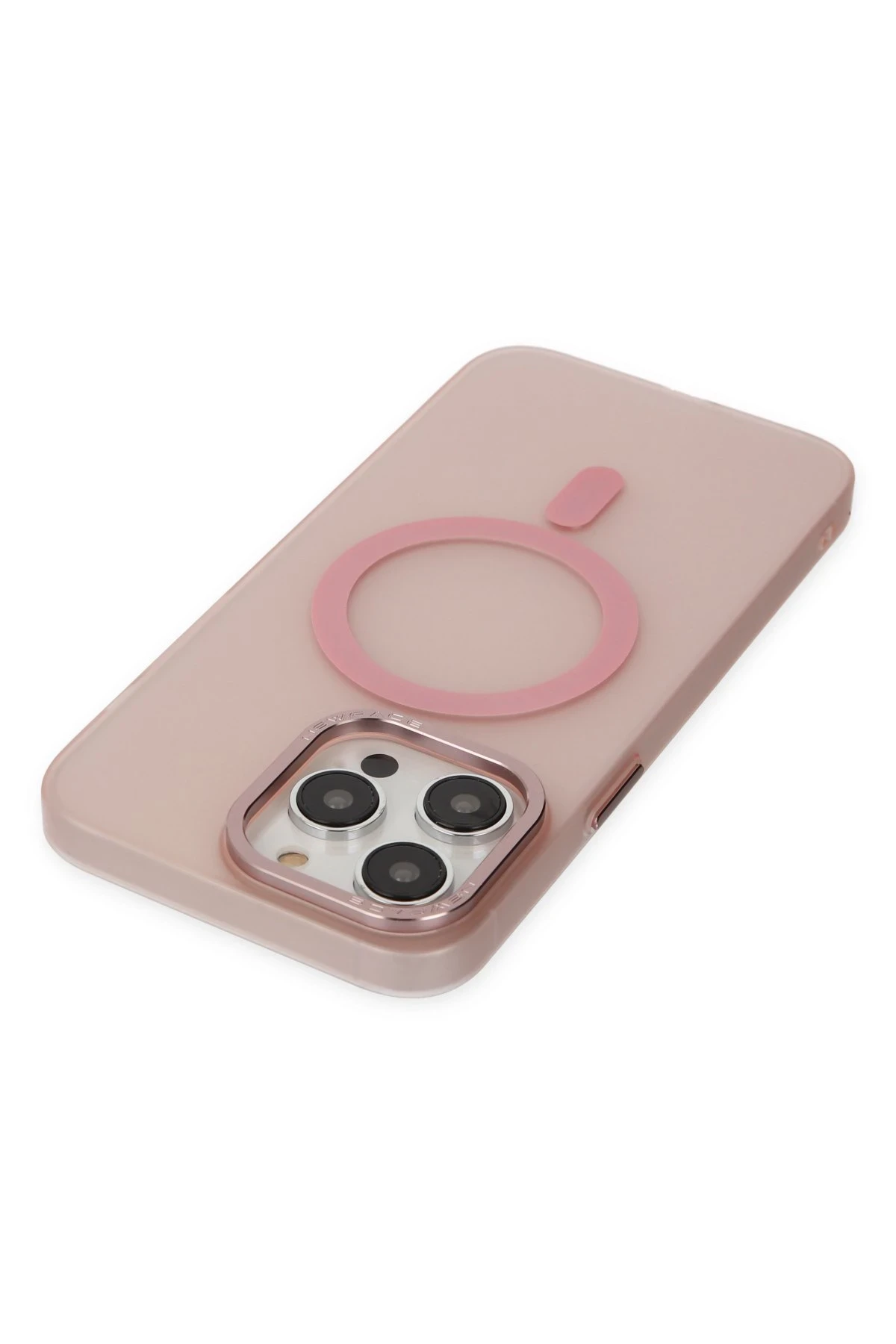 Newface Apple iPhone 13 Pro Kılıf Lodos Magneticsafe Mat Kapak - Pembe — görsel 3