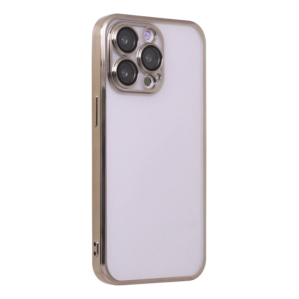 Apple iPhone 13 Pro Kılıf Razer Lensli Silikon - Gold