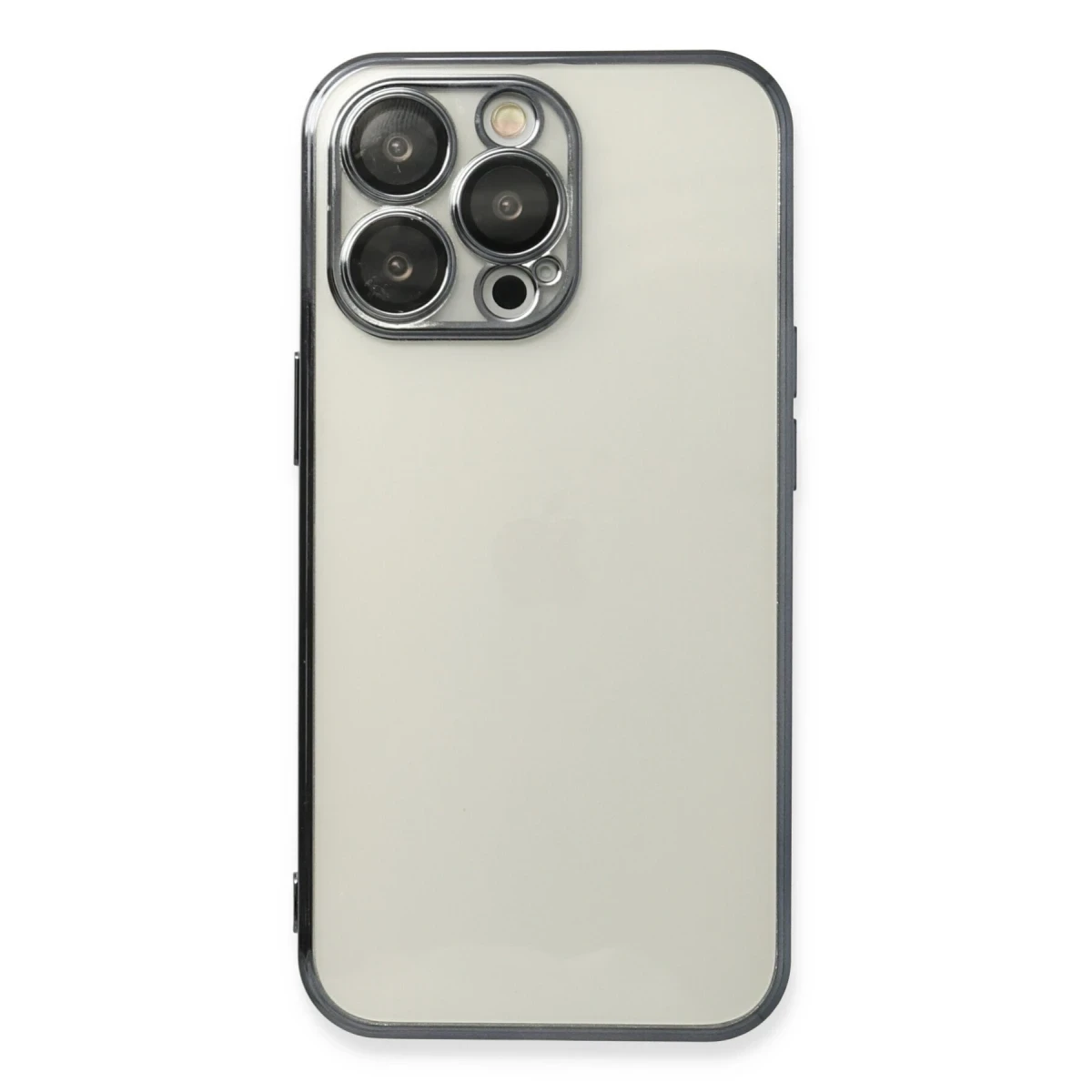 Newface Apple iPhone 13 Pro Max Kılıf Razer Lensli Silikon - Siyah — görsel 4