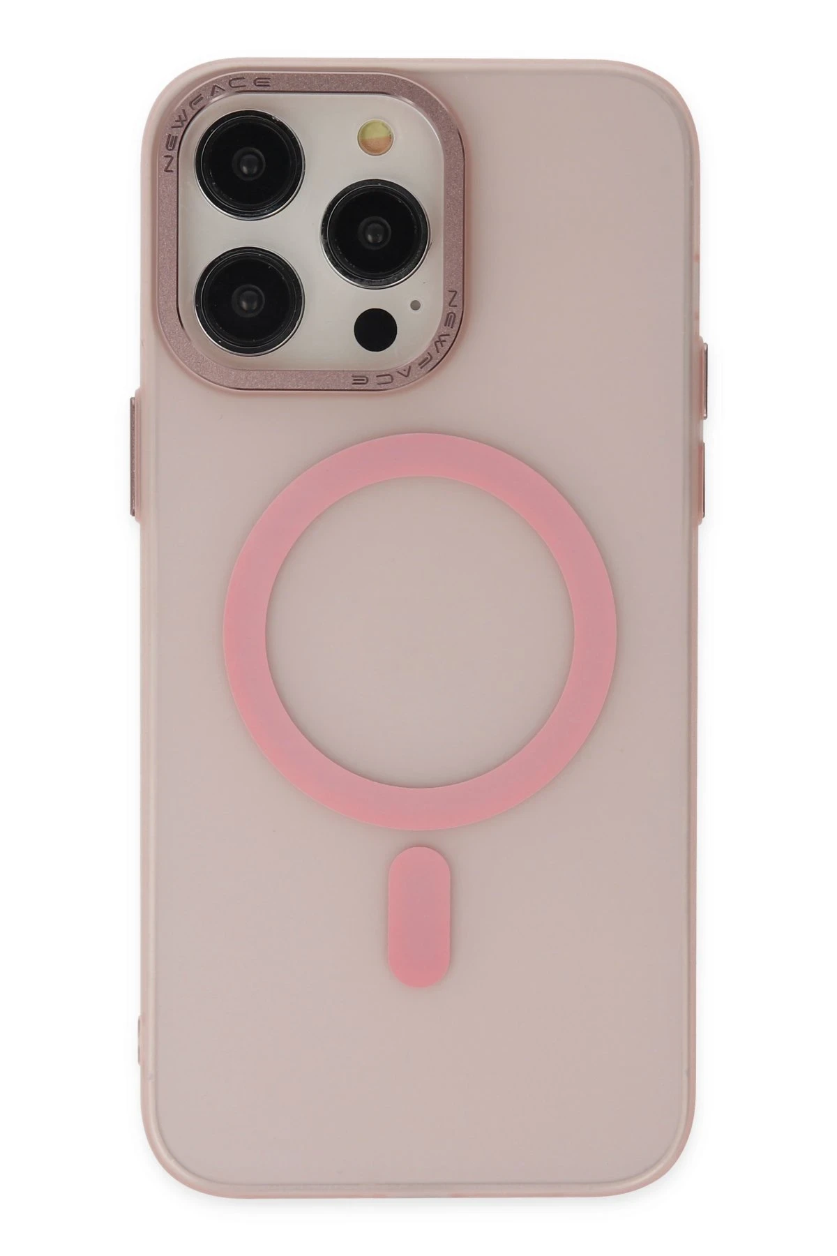 Newface Apple iPhone 14 Pro Kılıf Lodos Magneticsafe Mat Kapak - Pembe