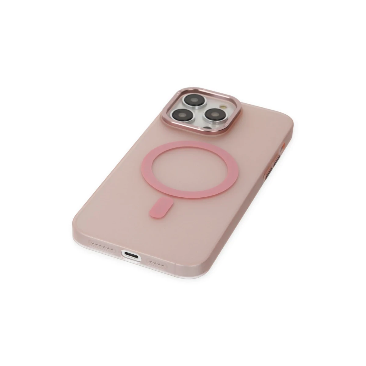 Newface Apple iPhone 14 Pro Kılıf Lodos Magneticsafe Mat Kapak - Pembe — görsel 9