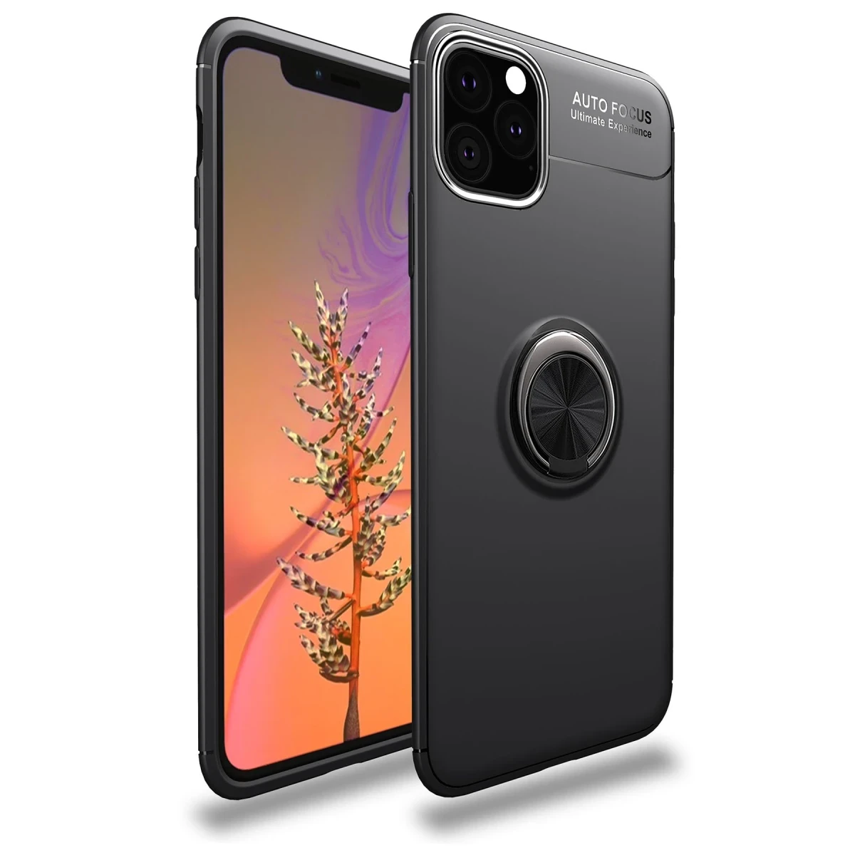 Newface Apple iPhone 11 Pro Kılıf Range Yüzüklü Silikon - Siyah — görsel 5