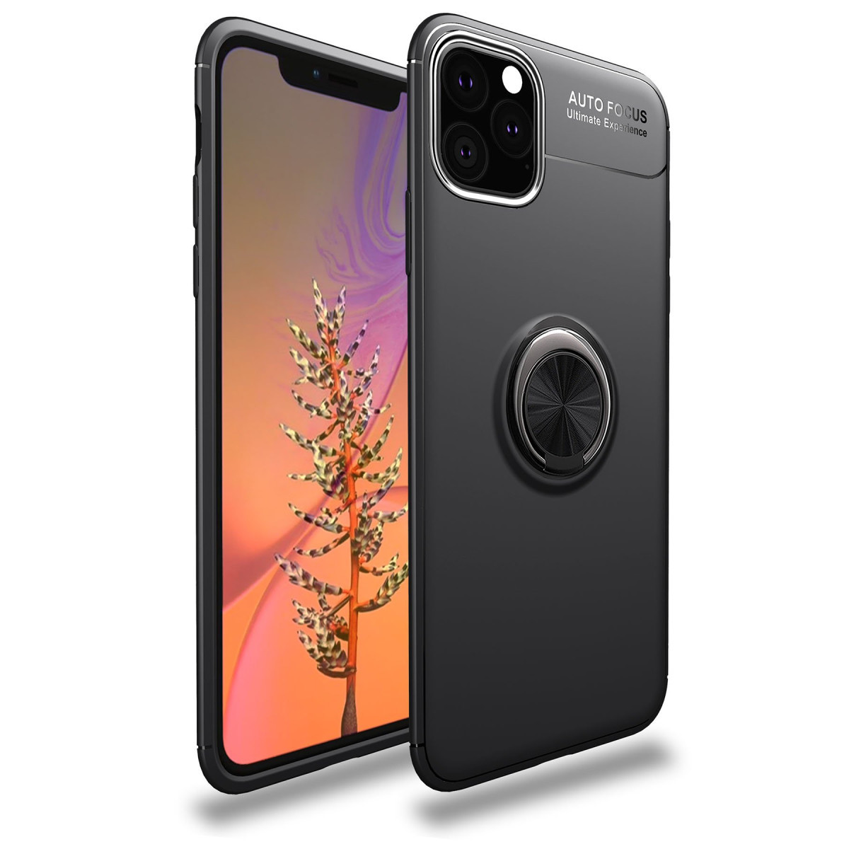 Newface Apple iPhone 11 Pro Kılıf Range Yüzüklü Silikon - Siyah — görsel 9