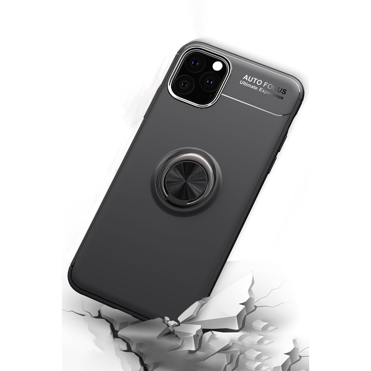 Newface Apple iPhone 11 Pro Kılıf Range Yüzüklü Silikon - Siyah — görsel 11