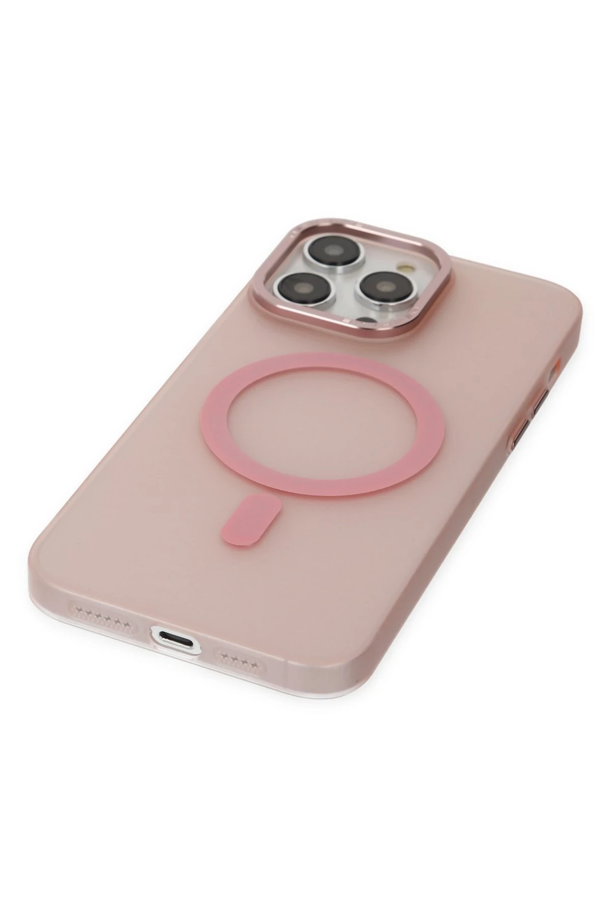Newface Apple iPhone 14 Pro Max Kılıf Lodos Magneticsafe Mat Kapak - Pembe — görsel 4