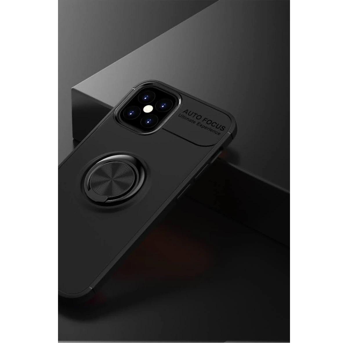 Newface Apple iPhone 12 Mini Kılıf Range Yüzüklü Silikon - Siyah — görsel 10