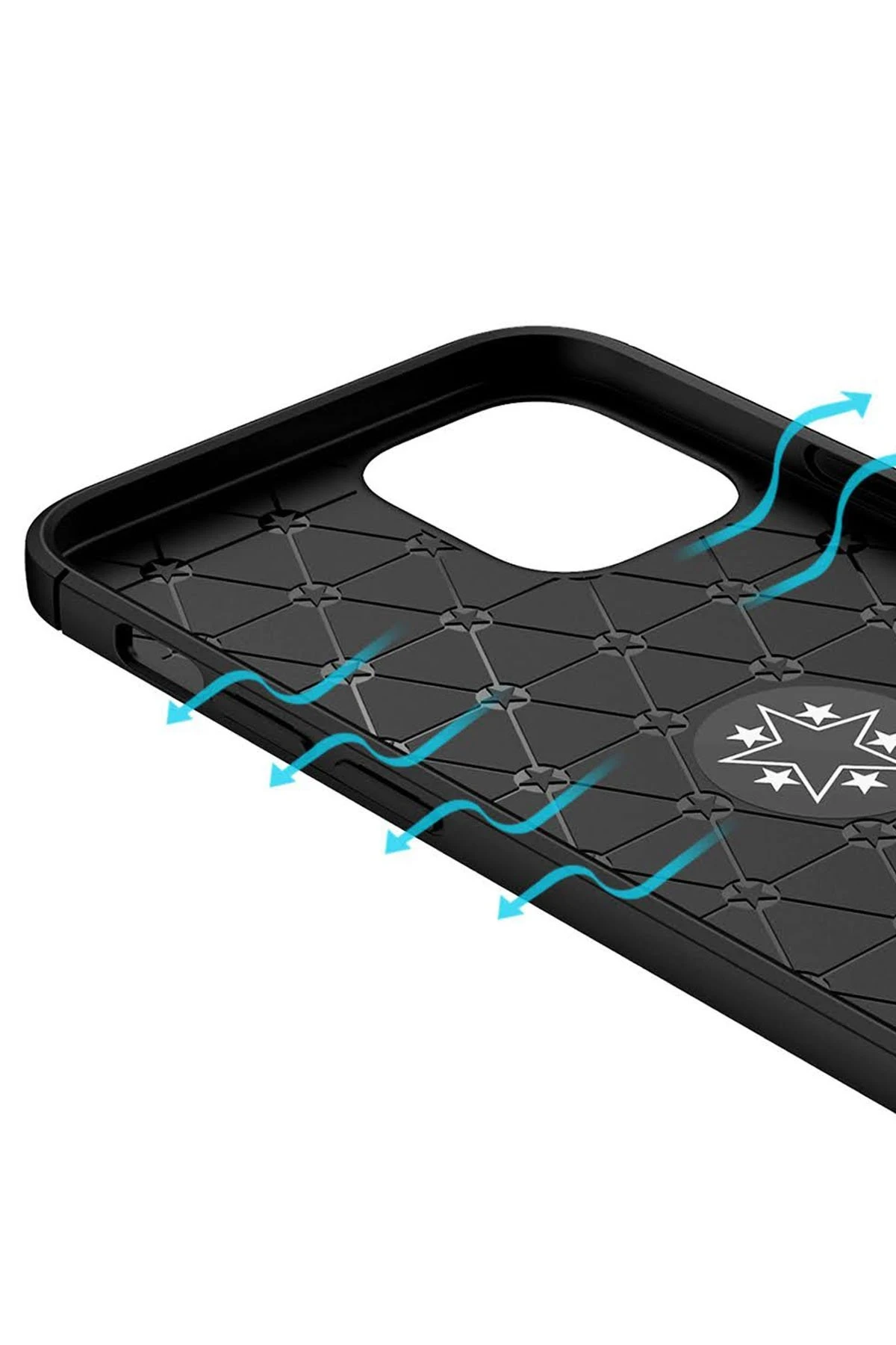 Newface Apple iPhone 12 Mini Kılıf Range Yüzüklü Silikon - Siyah — görsel 7