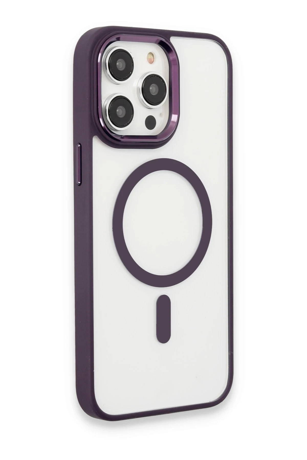 Newface Apple iPhone 13 Pro Max Kılıf Room Magneticsafe Silikon - Bordo