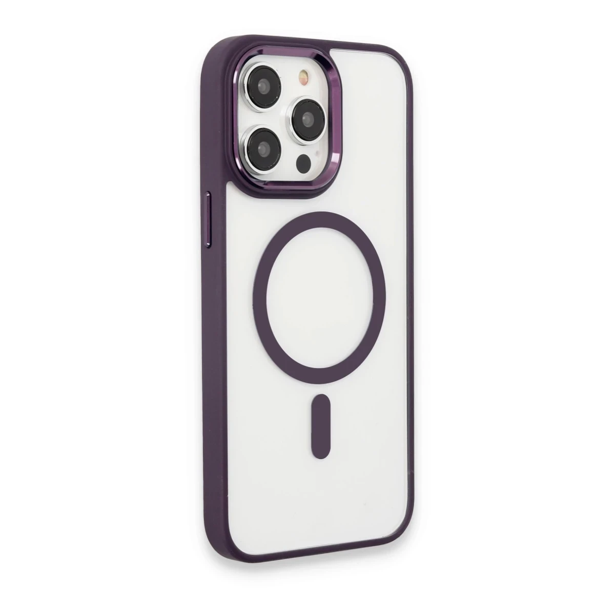 Newface Apple iPhone 13 Pro Max Kılıf Room Magneticsafe Silikon - Bordo — görsel 7