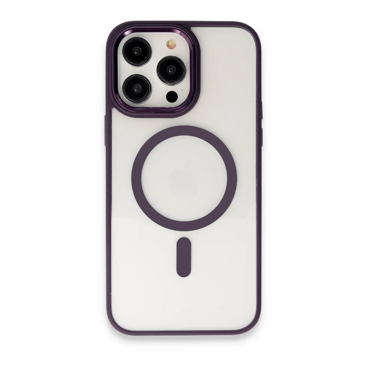 Newface Apple iPhone 13 Pro Max Kılıf Room Magneticsafe Silikon - Bordo — görsel 8