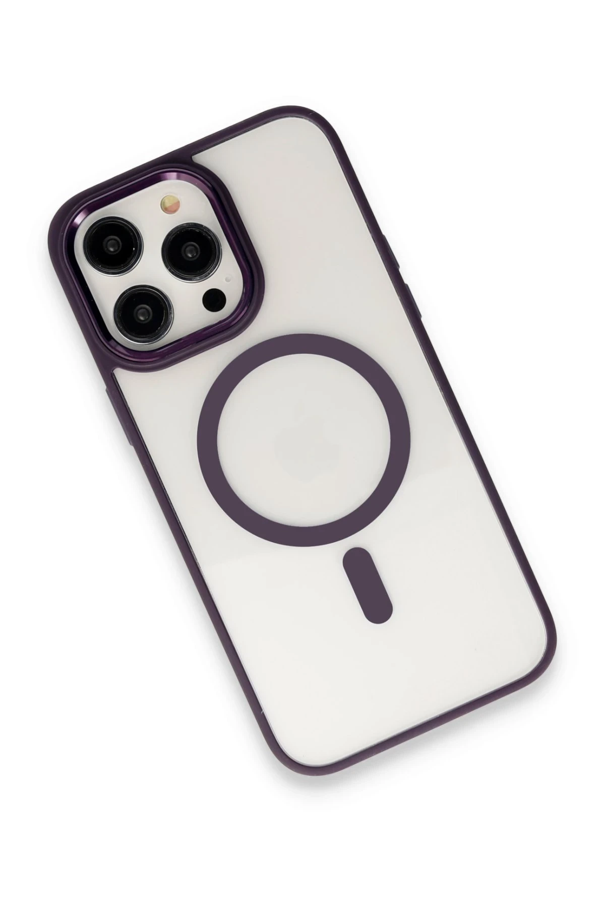 Newface Apple iPhone 13 Pro Max Kılıf Room Magneticsafe Silikon - Bordo — görsel 3