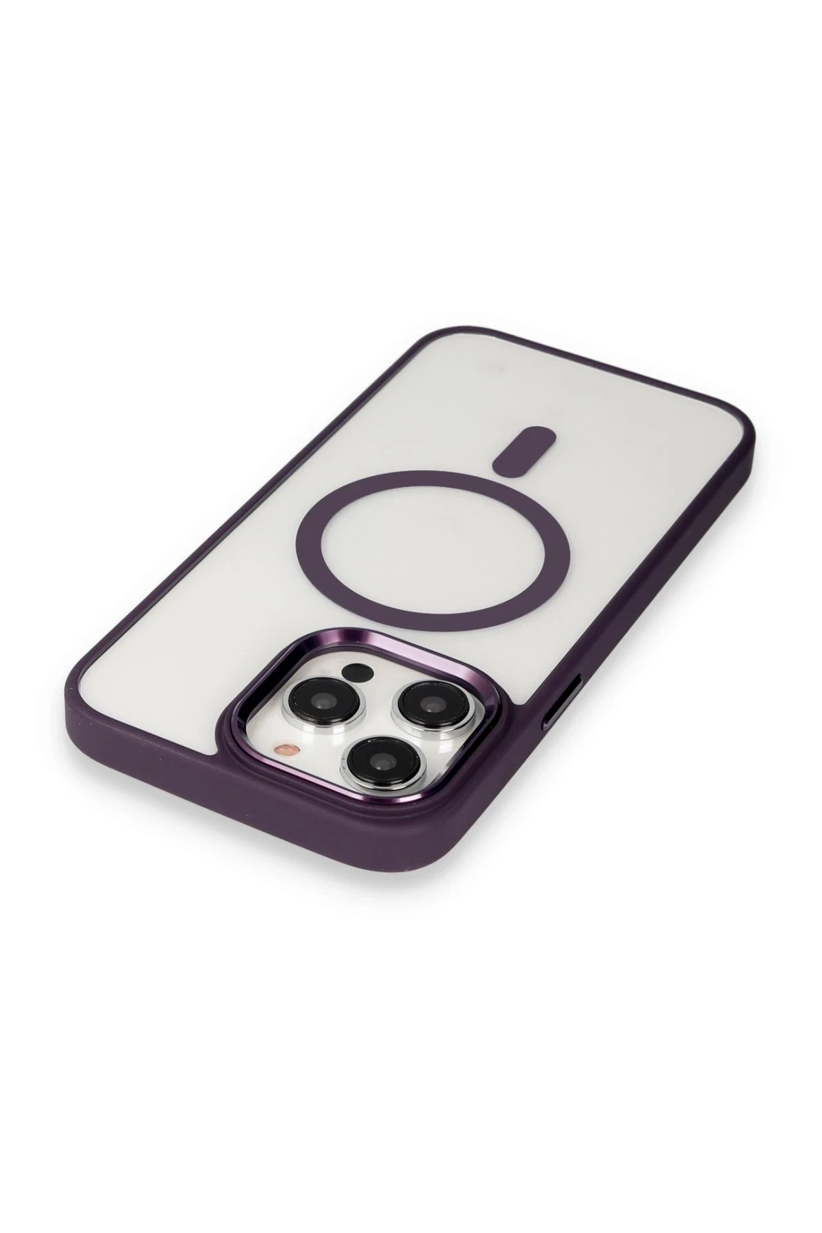 Newface Apple iPhone 13 Pro Max Kılıf Room Magneticsafe Silikon - Bordo — görsel 4