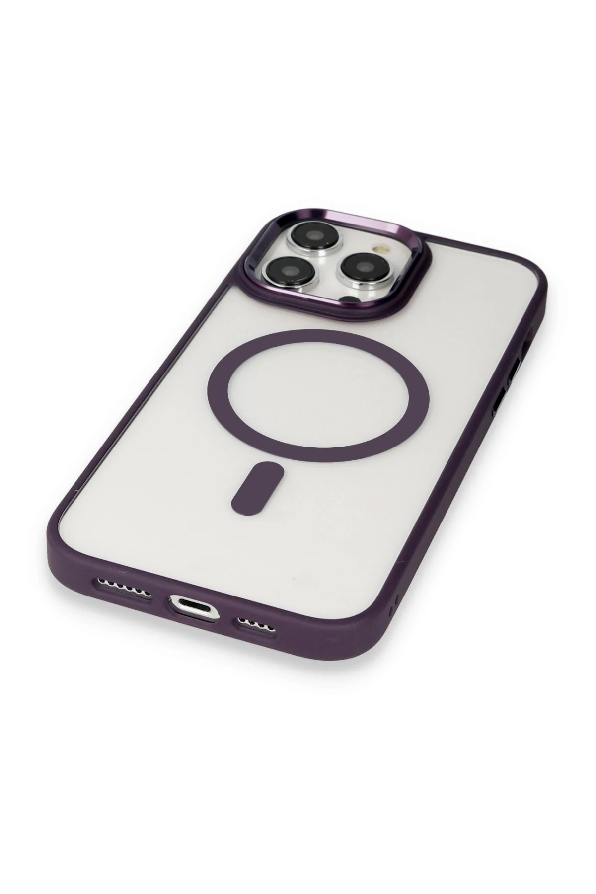 Newface Apple iPhone 13 Pro Max Kılıf Room Magneticsafe Silikon - Bordo — görsel 5