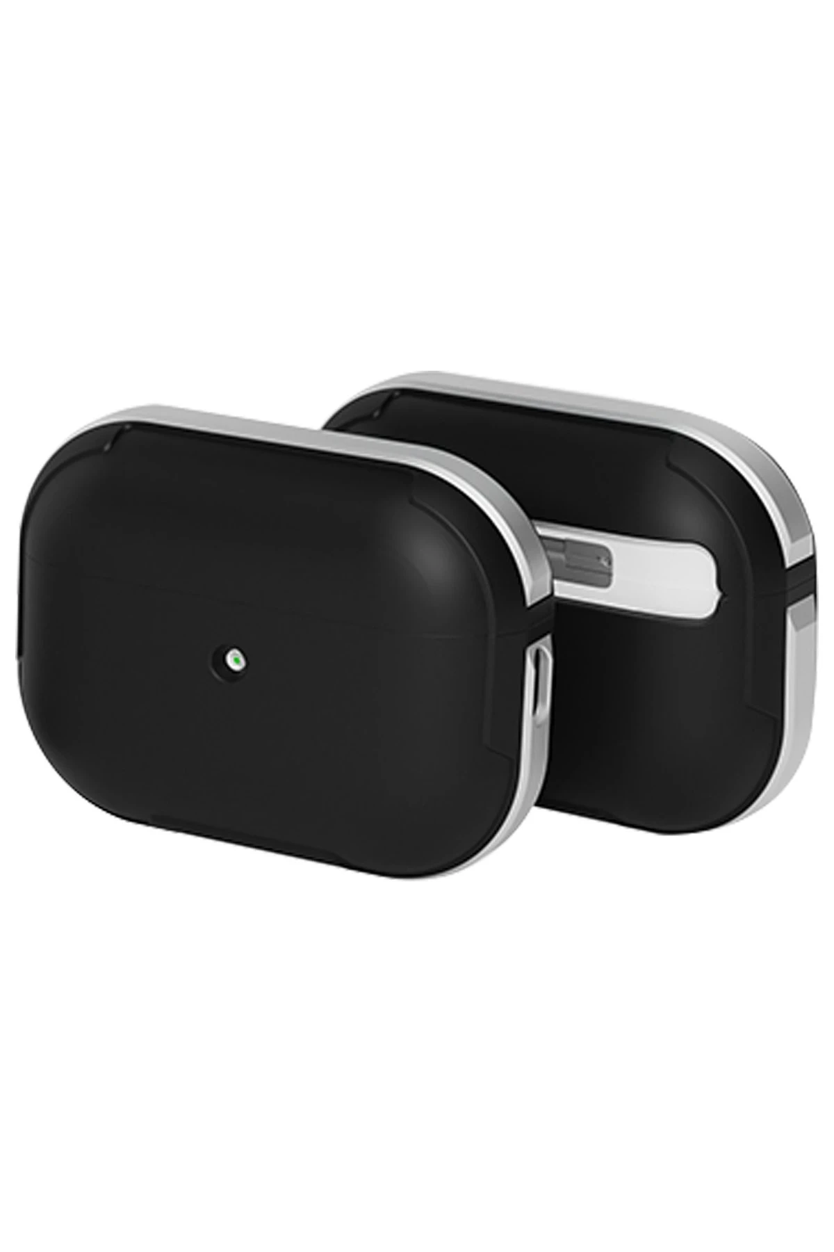 Movenchy Airpods Pro 2 (2.nesil) MO-A8 Armor Kılıf - Gümüş
