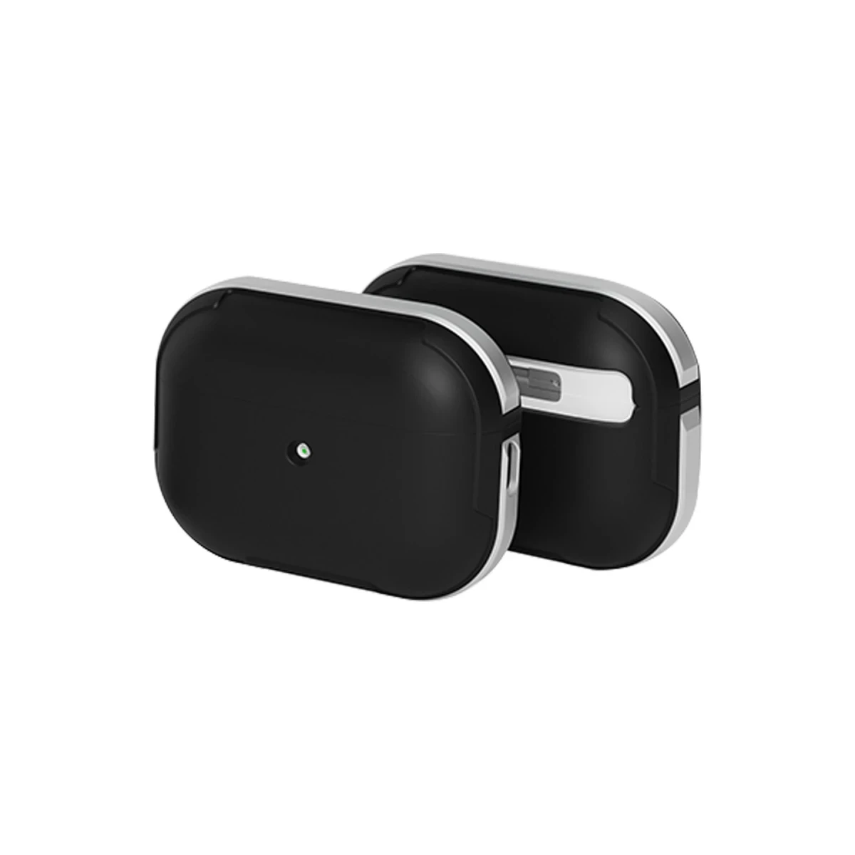 Movenchy Apple Airpods Pro 2 (2.nesil) MO-A8 Armor Kılıf - Gümüş