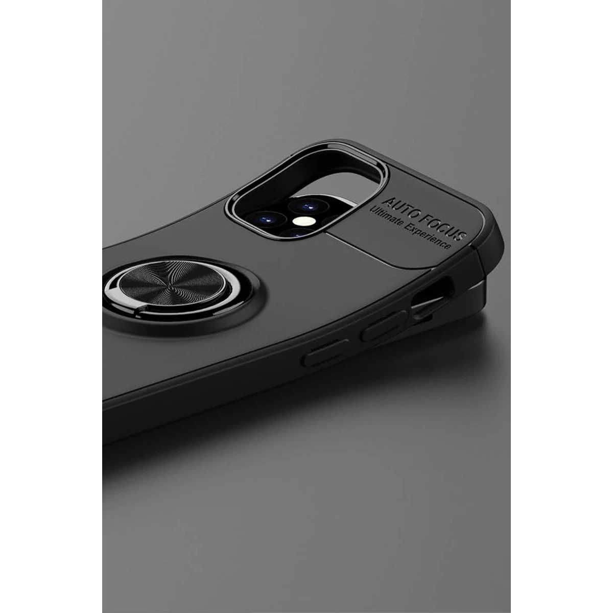 Newface Apple iPhone 12 Mini Kılıf Range Yüzüklü Silikon - Mavi