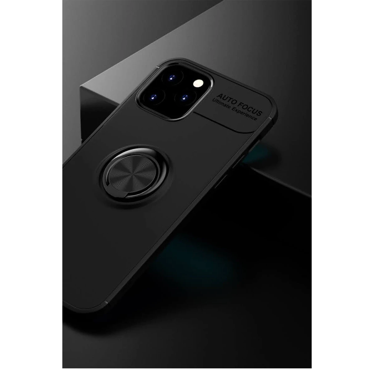 Newface Apple iPhone 12 Kılıf Range Yüzüklü Silikon - Siyah — görsel 10