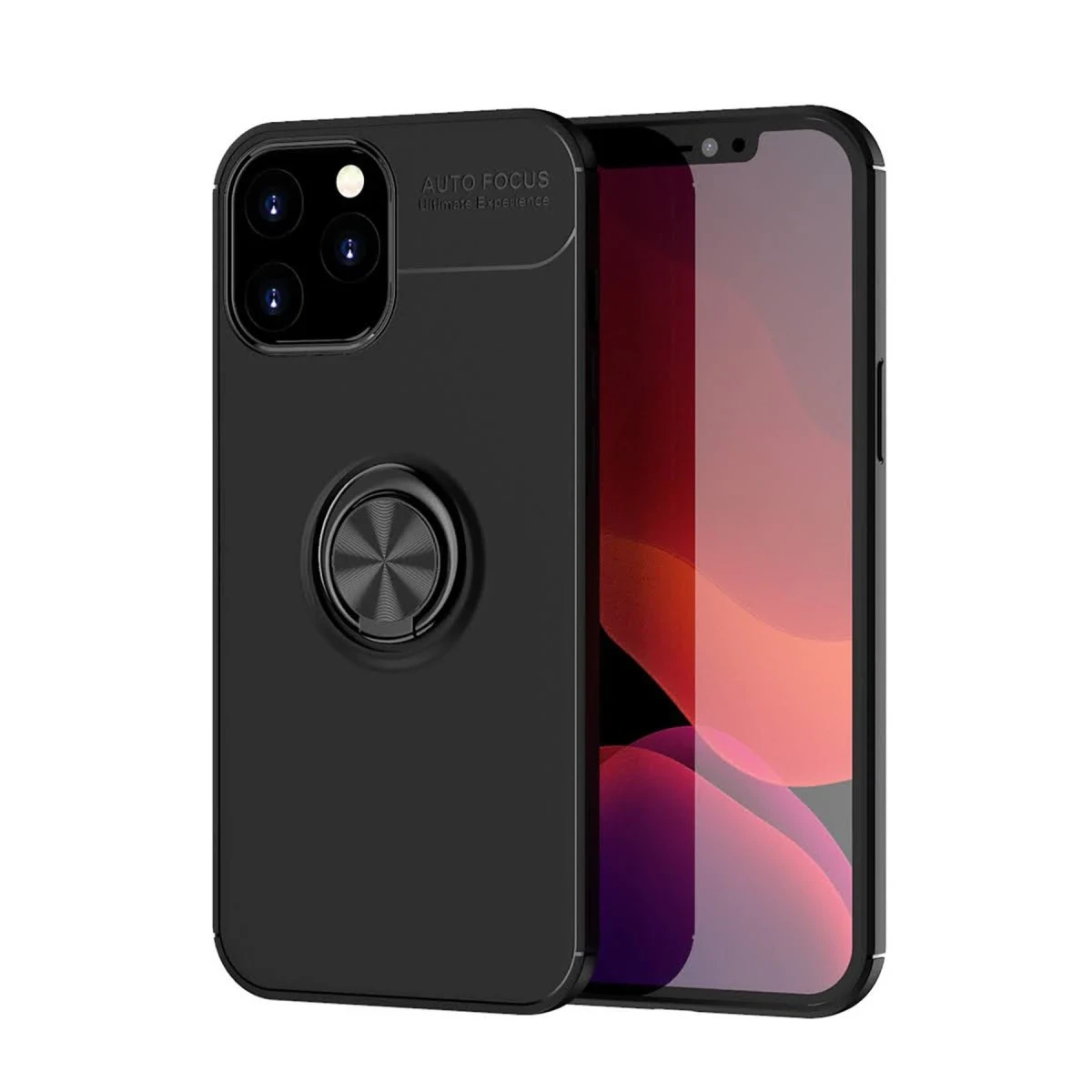Newface Apple iPhone 12 Pro Max Kılıf Range Yüzüklü Silikon - Siyah — görsel 9