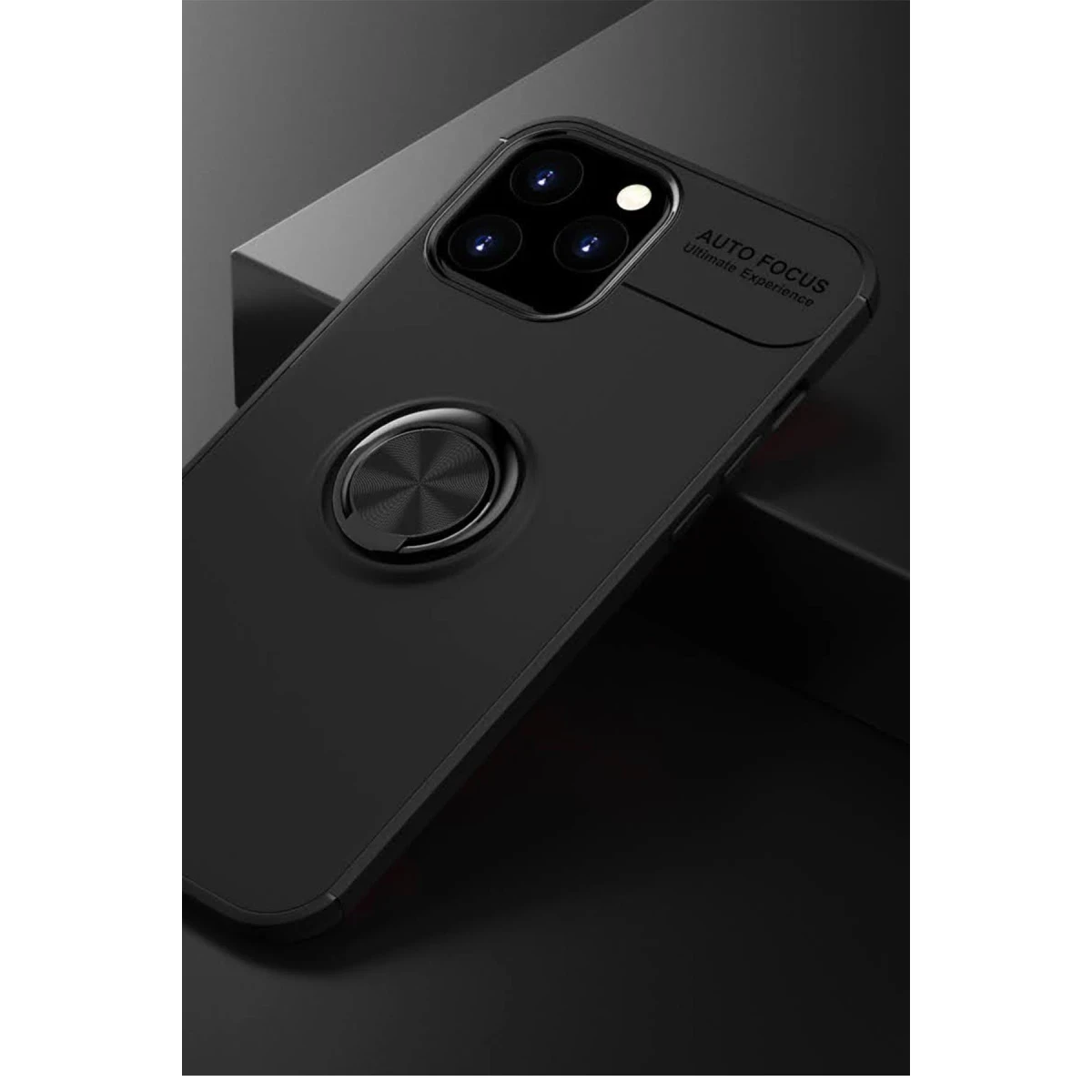 Newface Apple iPhone 12 Pro Max Kılıf Range Yüzüklü Silikon - Siyah — görsel 10