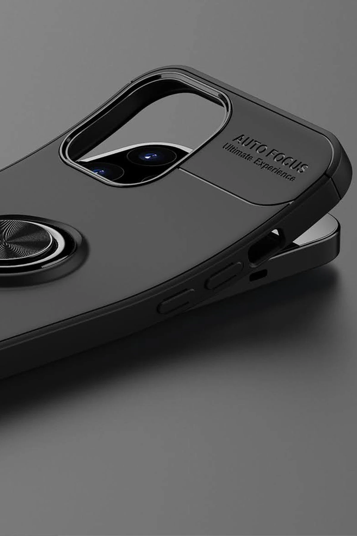 Newface Apple iPhone 12 Pro Max Kılıf Range Yüzüklü Silikon - Siyah — görsel 5