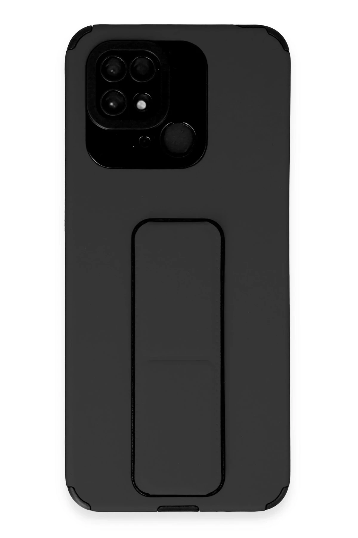 Newface Xiaomi Redmi 10C Kılıf Mega Standlı Silikon - Siyah — görsel 2