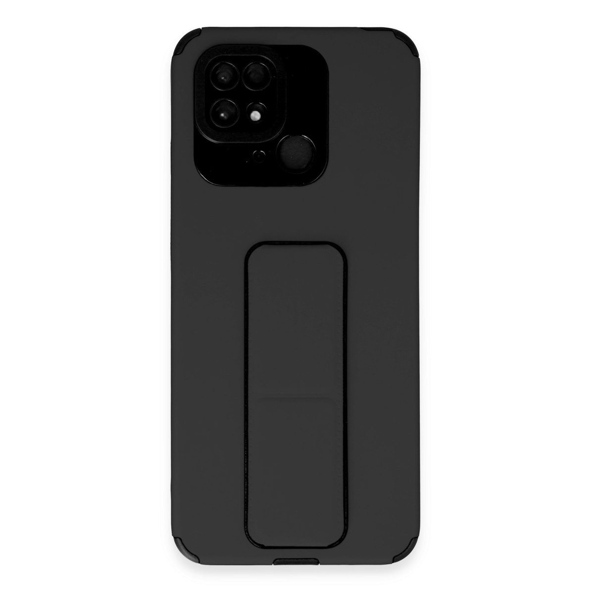 Newface Xiaomi Redmi 10C Kılıf Mega Standlı Silikon - Siyah — görsel 12