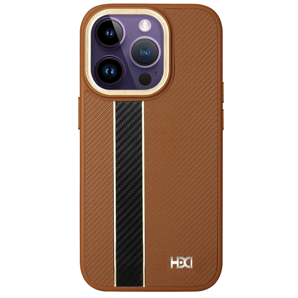 HDD Apple iPhone 14 Pro Kılıf HBC-163 Times Kapak - Kahverengi